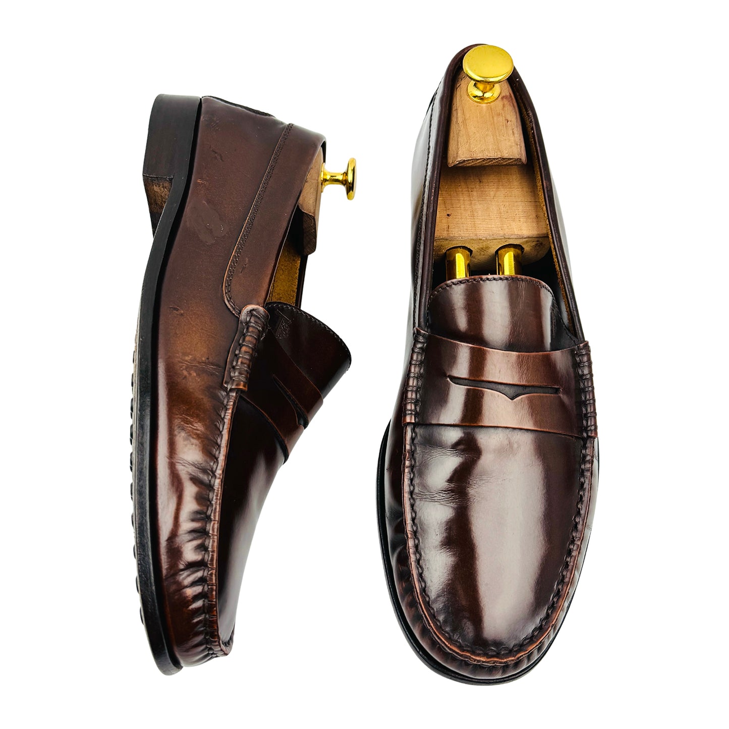 Tod’s Dark Brown Leather Penny Loafers (Size 42.5)