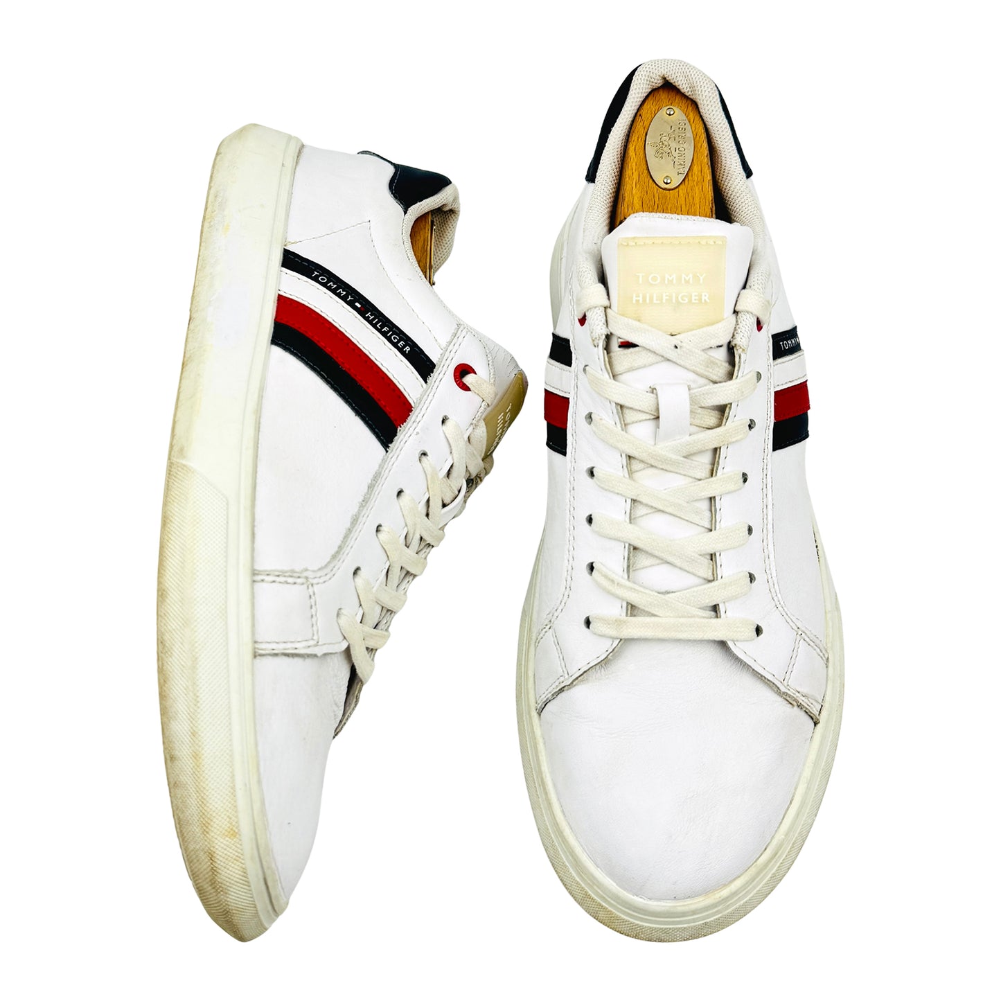 Tommy Hilfiger Essential Leather Cupsole Sneakers (Size 43) - FM0FM02668 YBS