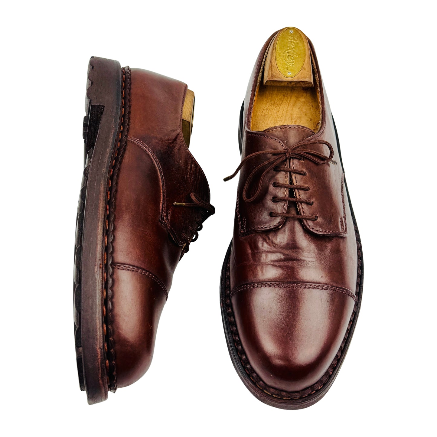 Bally Brown Leather Lace Up Shoes (Size 42)