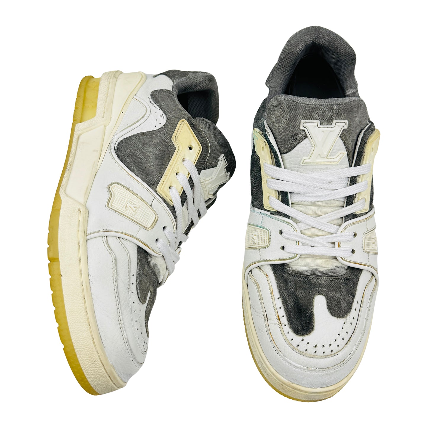 Louis Vuitton LV Trainer 'White, Grey' Sneakers (Size 41.5) - 1A9IF5