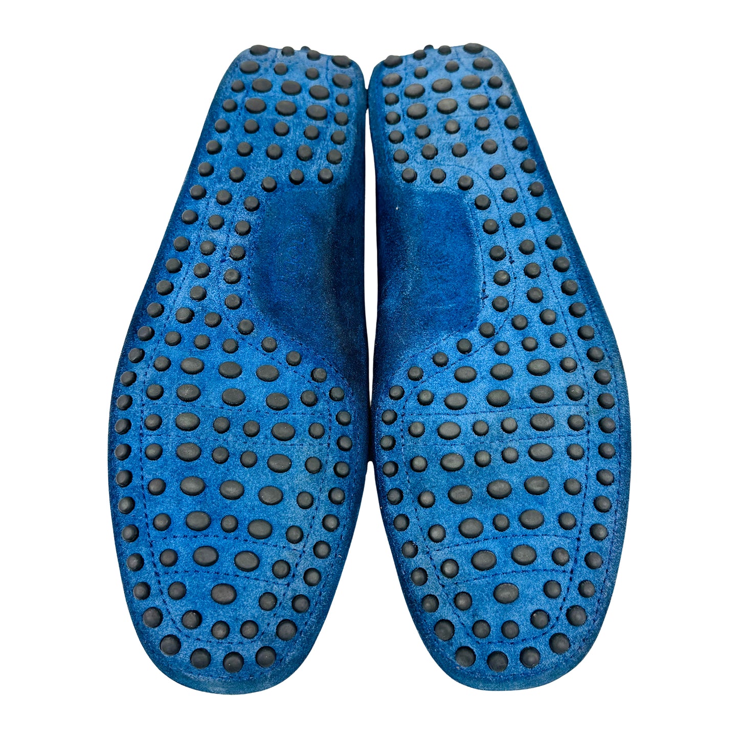 Tod's for Ferrari Blue Genuine Suede Loafers (Size 39.5/40)