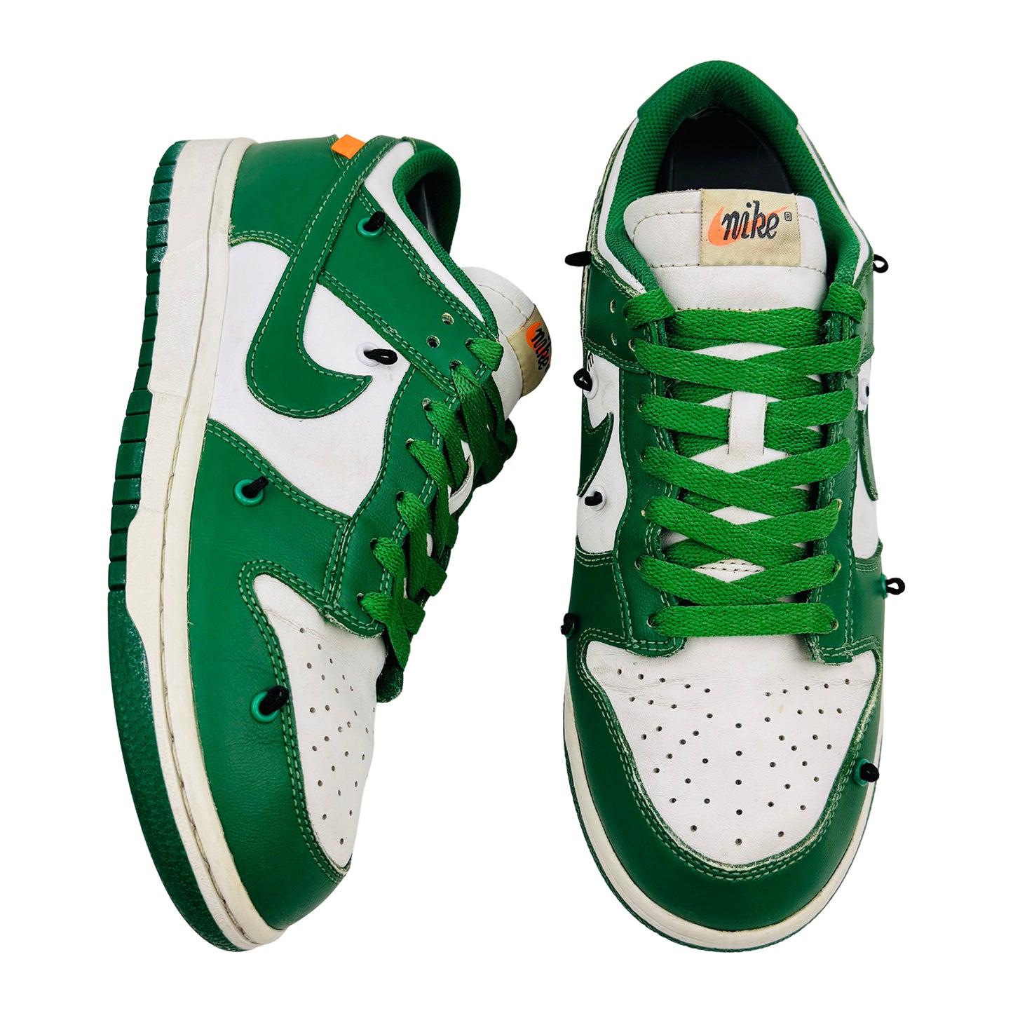 Nike x Off-White Dunk Low 'Pine Green' Sneakers (Size 41) - CT0856-100