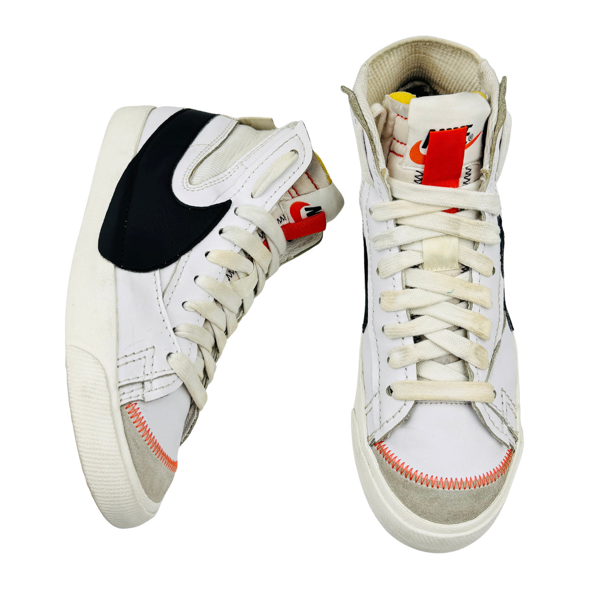Nike Blazer Mid '77 Jumbo White Black Sneakers (Size 44.5) - DD3111-100