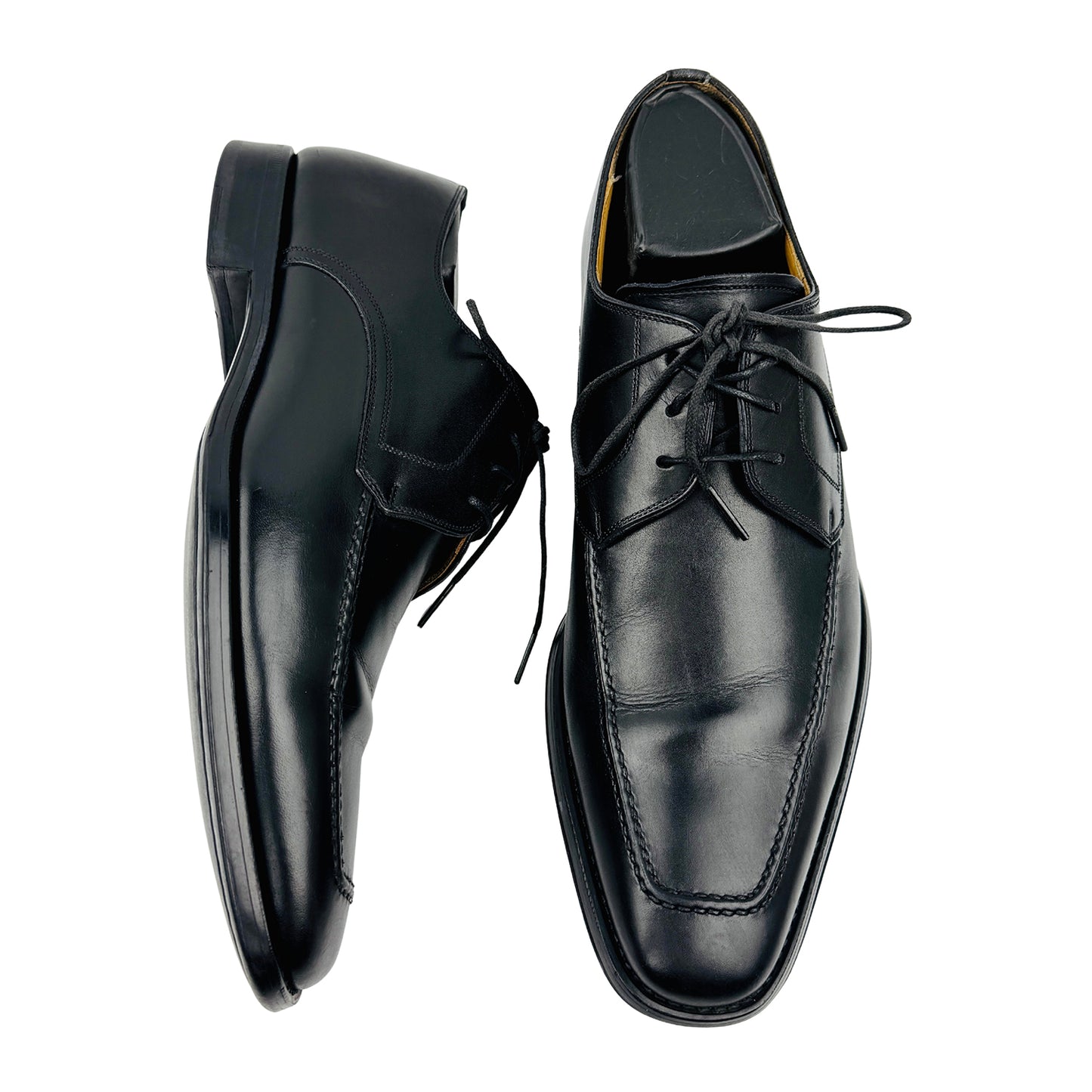 Magnanni Men's Pardo Black Derby Shoes (Size 41) - 13723