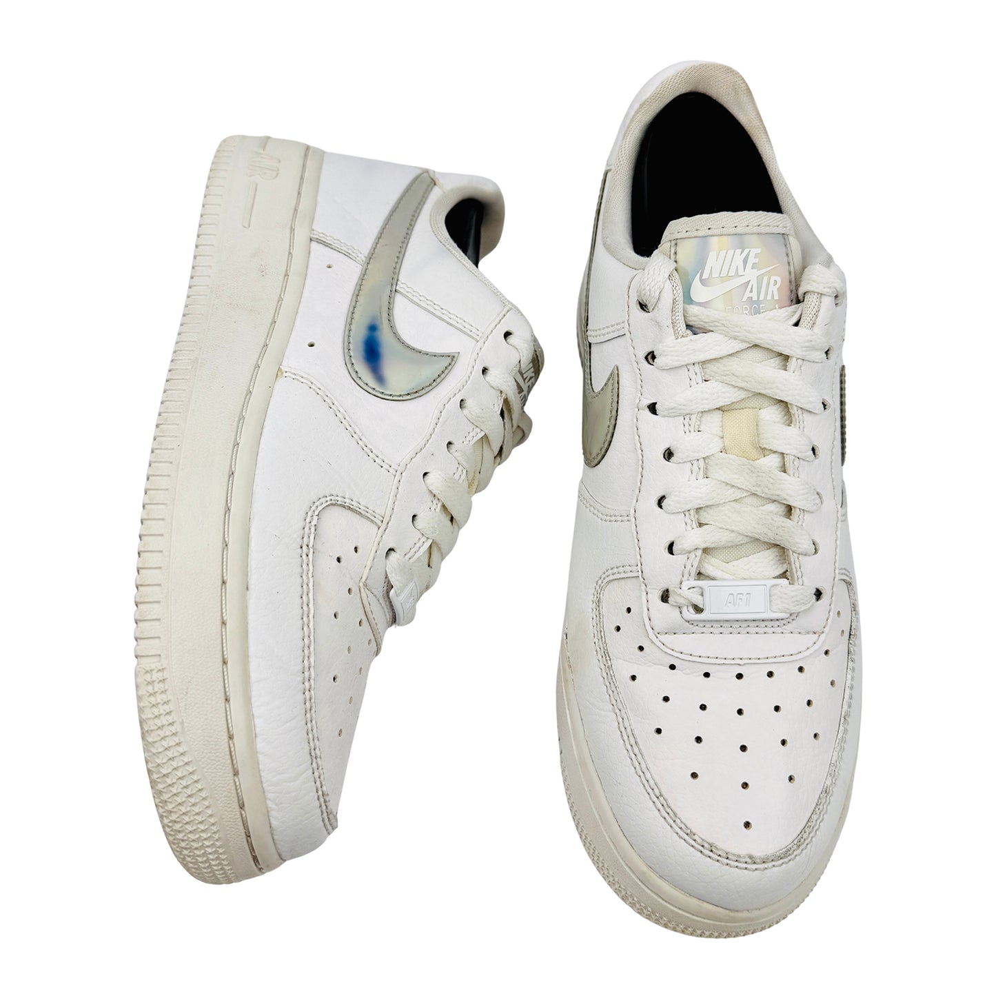 Nike Air Force 1 'Iridescent Swoosh' Sneakers (Size 37.5) - CJ1646-100