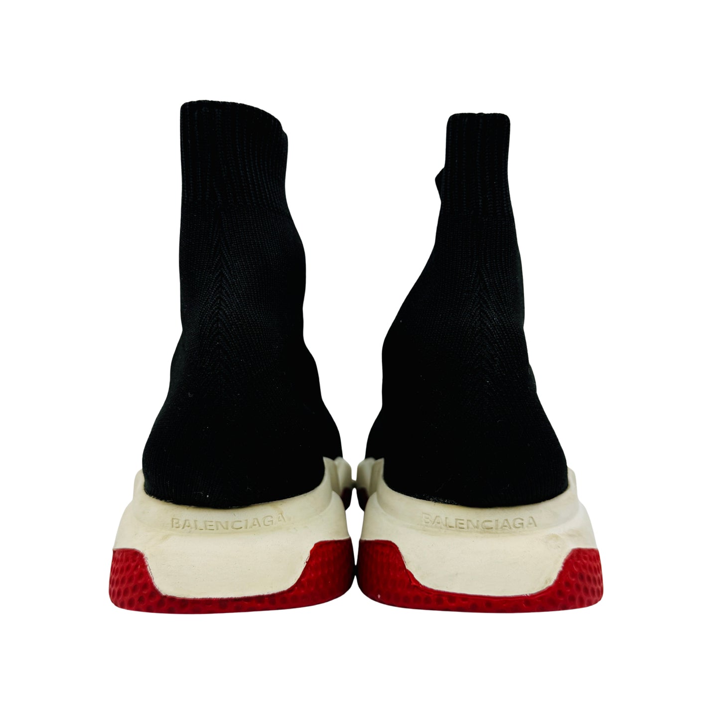 Balenciaga Speed Trainer 'Black White Red' Shoes (Size 44)
