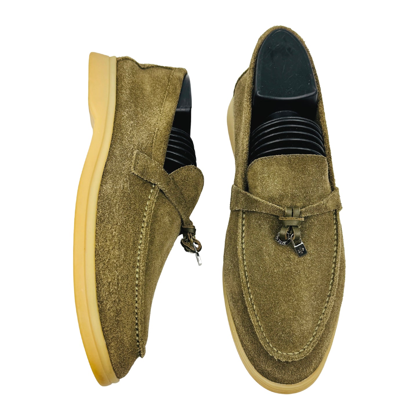 Loro Piana Summer Charms Walk 'Suede' Loafers (Size 39) - H 18068