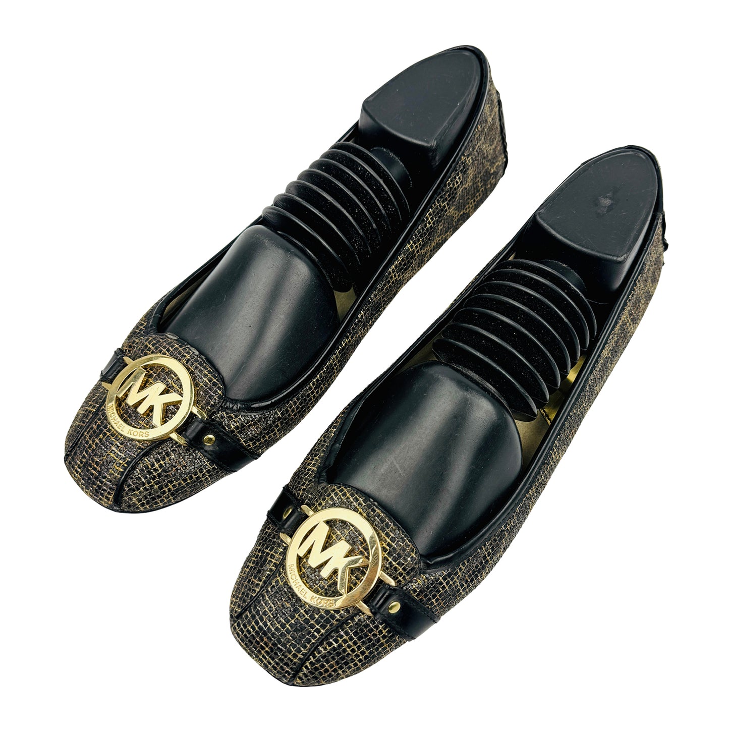 Michael Kors Fulton 'Black Gold' Moccasins (Size 41)