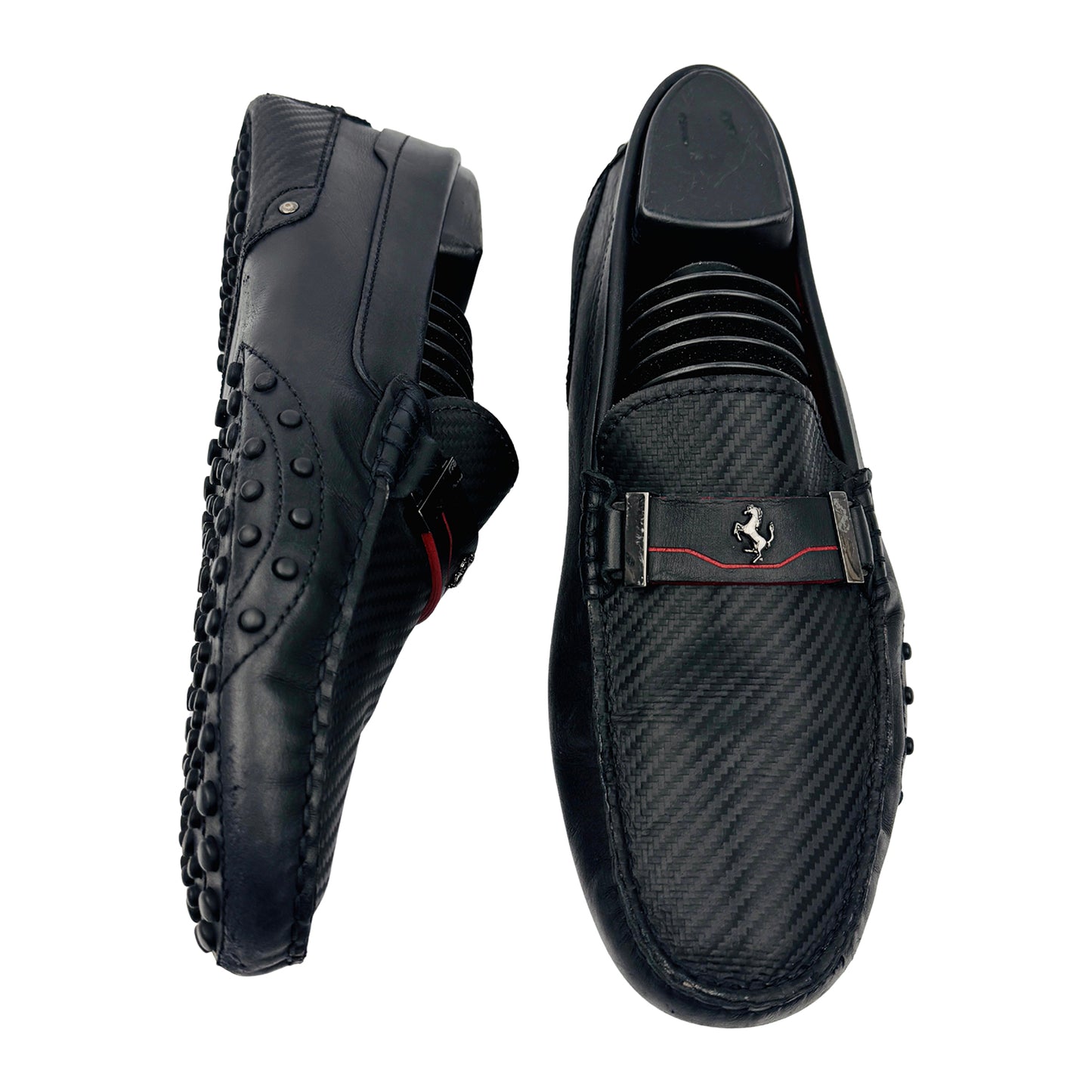 Tod's for Ferrari Gommino Black Driving Loafers (Size 42)