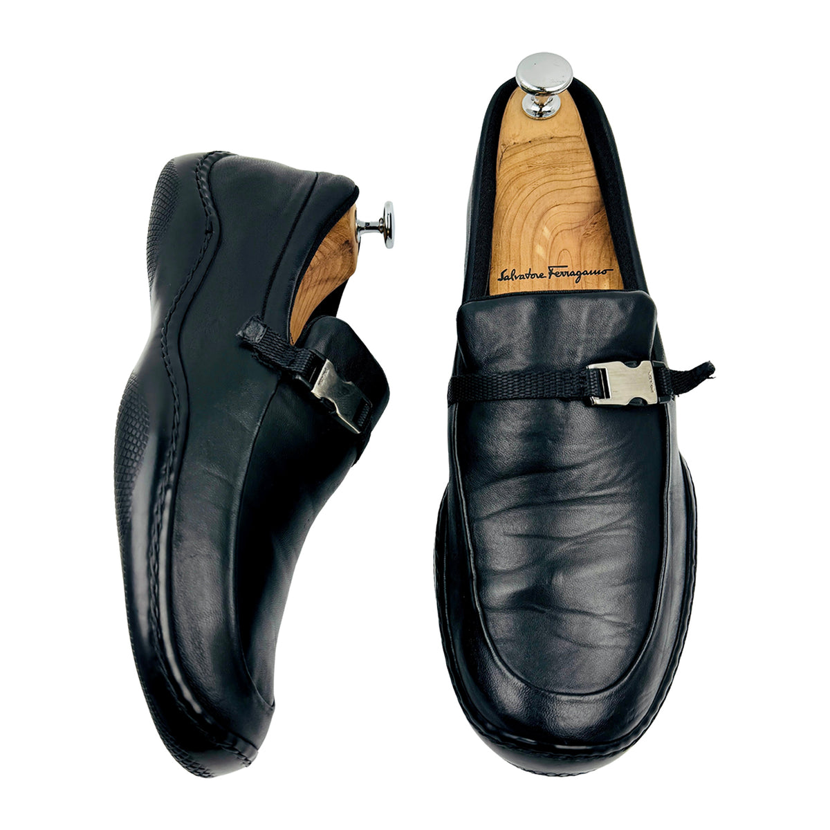 Prada Linea Rossa Sport Buckle Loafers (Size 40/40.5)