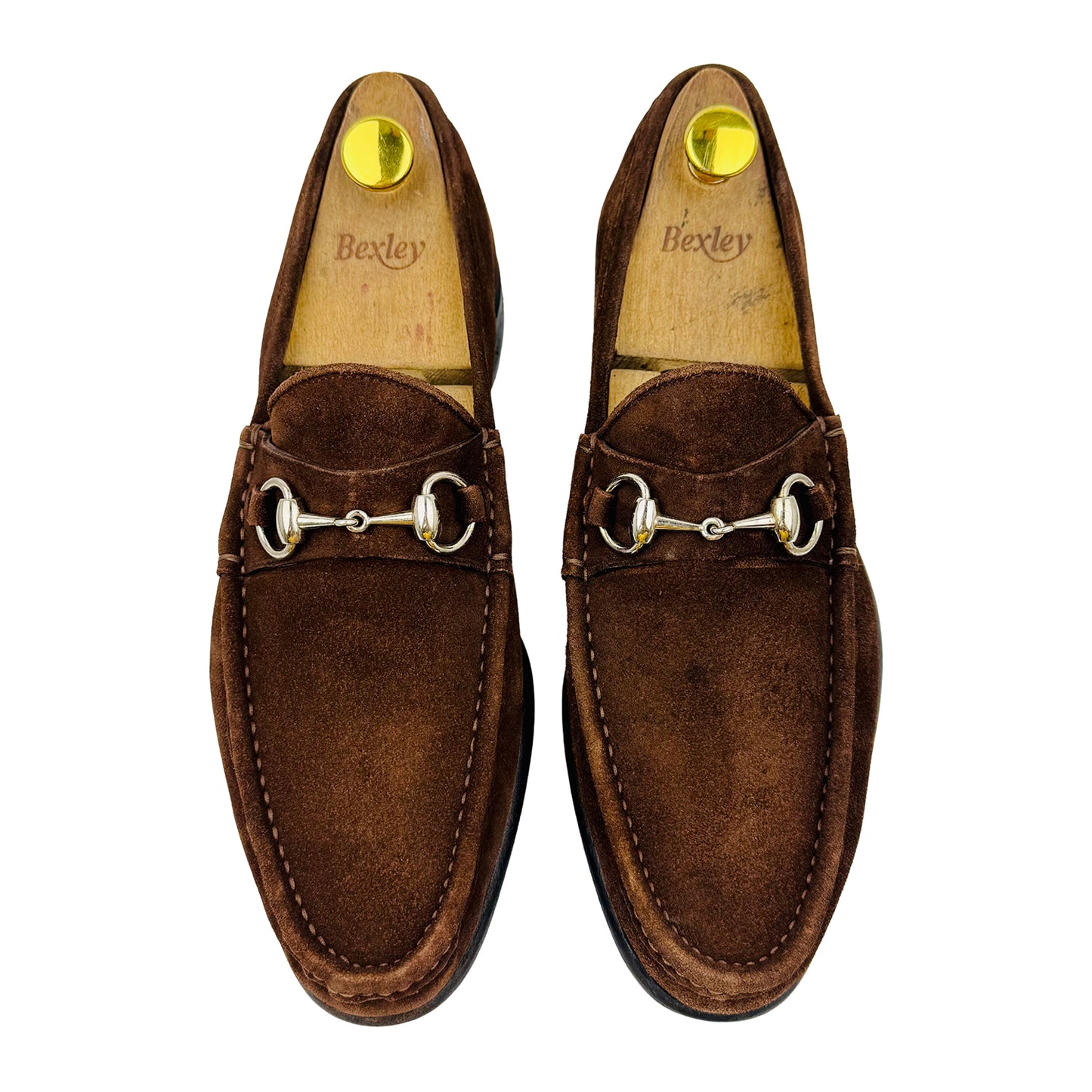 Gucci Men's Brown Suede Loafers (Size 42.5/43)