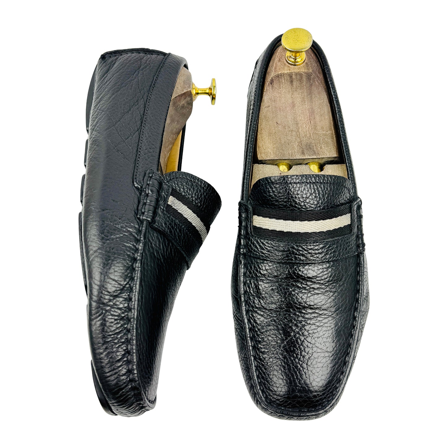 Bally Wabler Black Driving Loafers (Size 40/40.5)