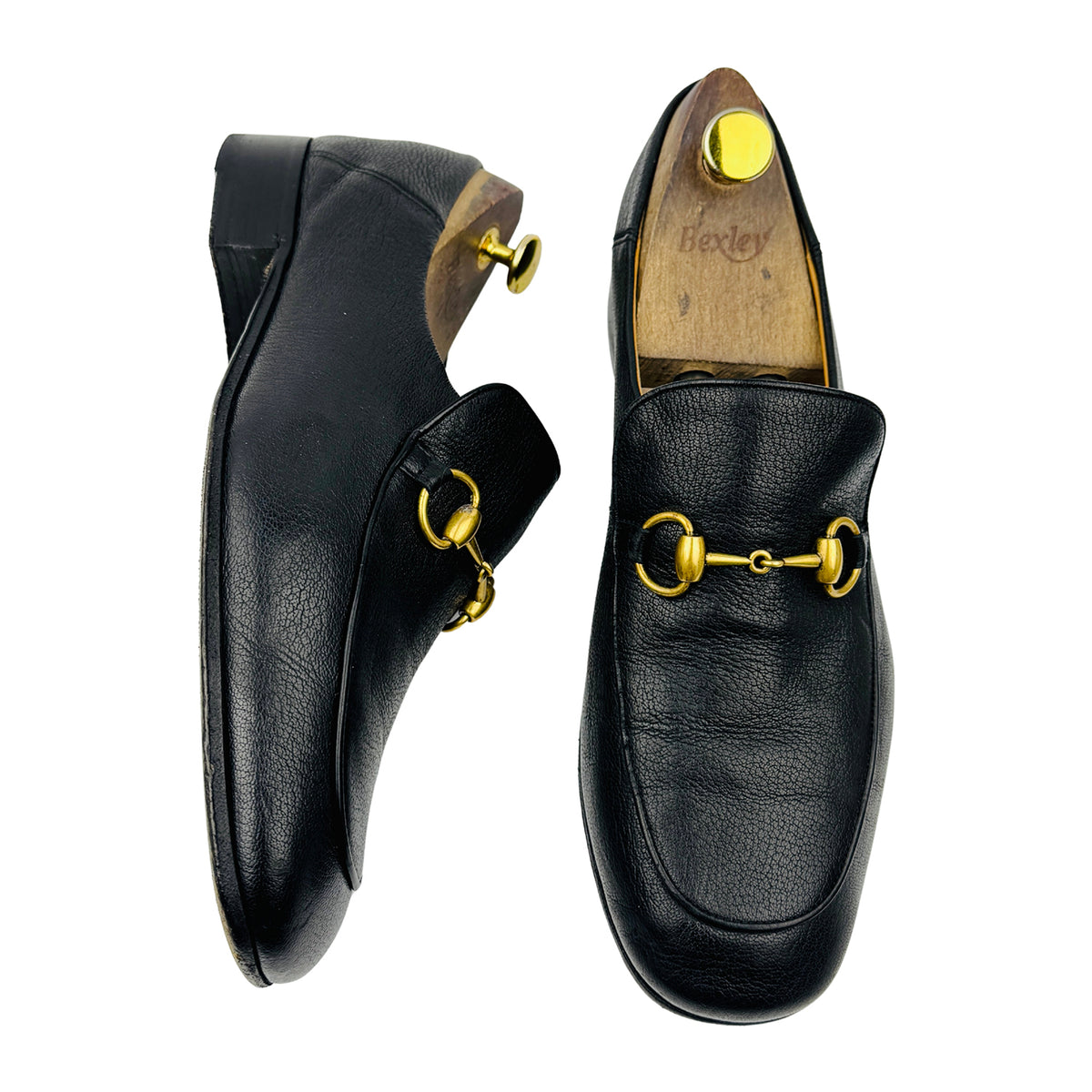 Gucci Men's Black Horsebit Loafers (Size 43)
