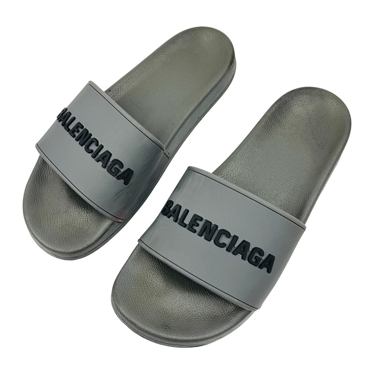 Balenciaga Pool Grey TPU Slides (Size 42)