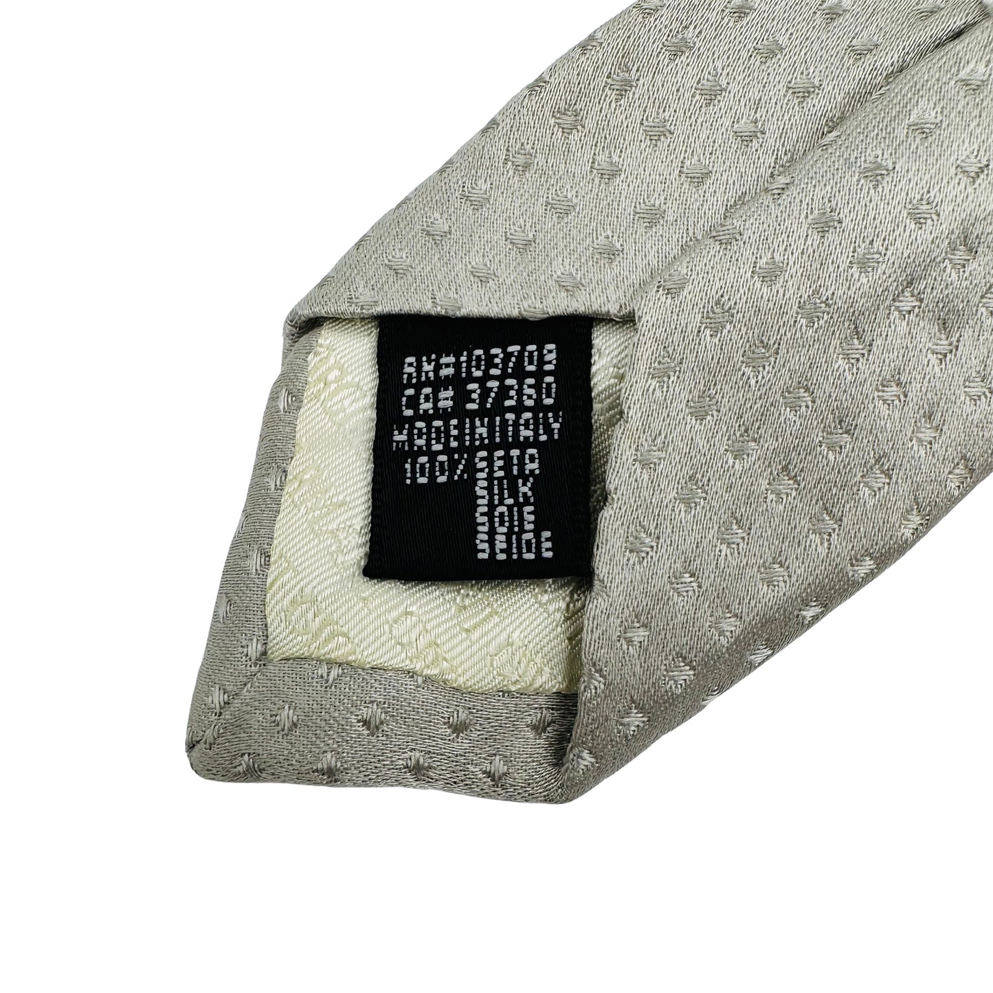 Giorgio Armani Light Grey 'Jacquard Texture' Tie (Size Regular)