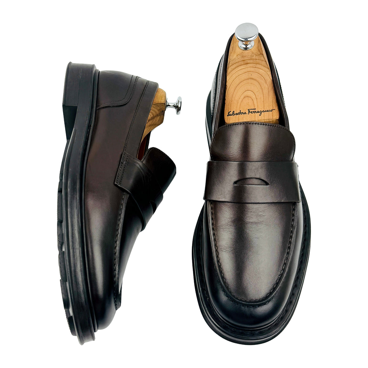 Loro Piana Travis Leather Penny Loafers (Size 43) - FAN5630-H027