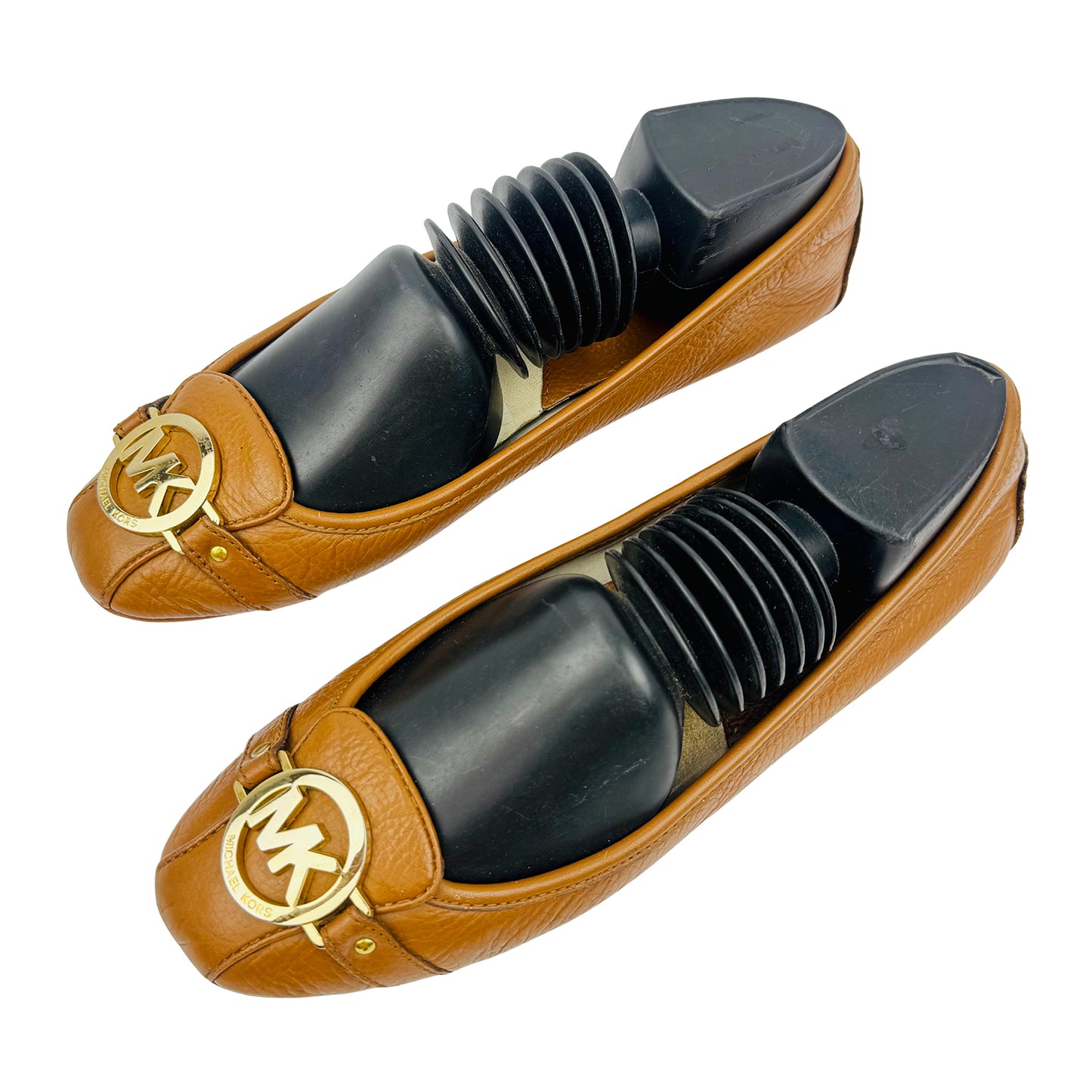 Michael Kors Fulton Brown Leather Moc Flats (Size 40)