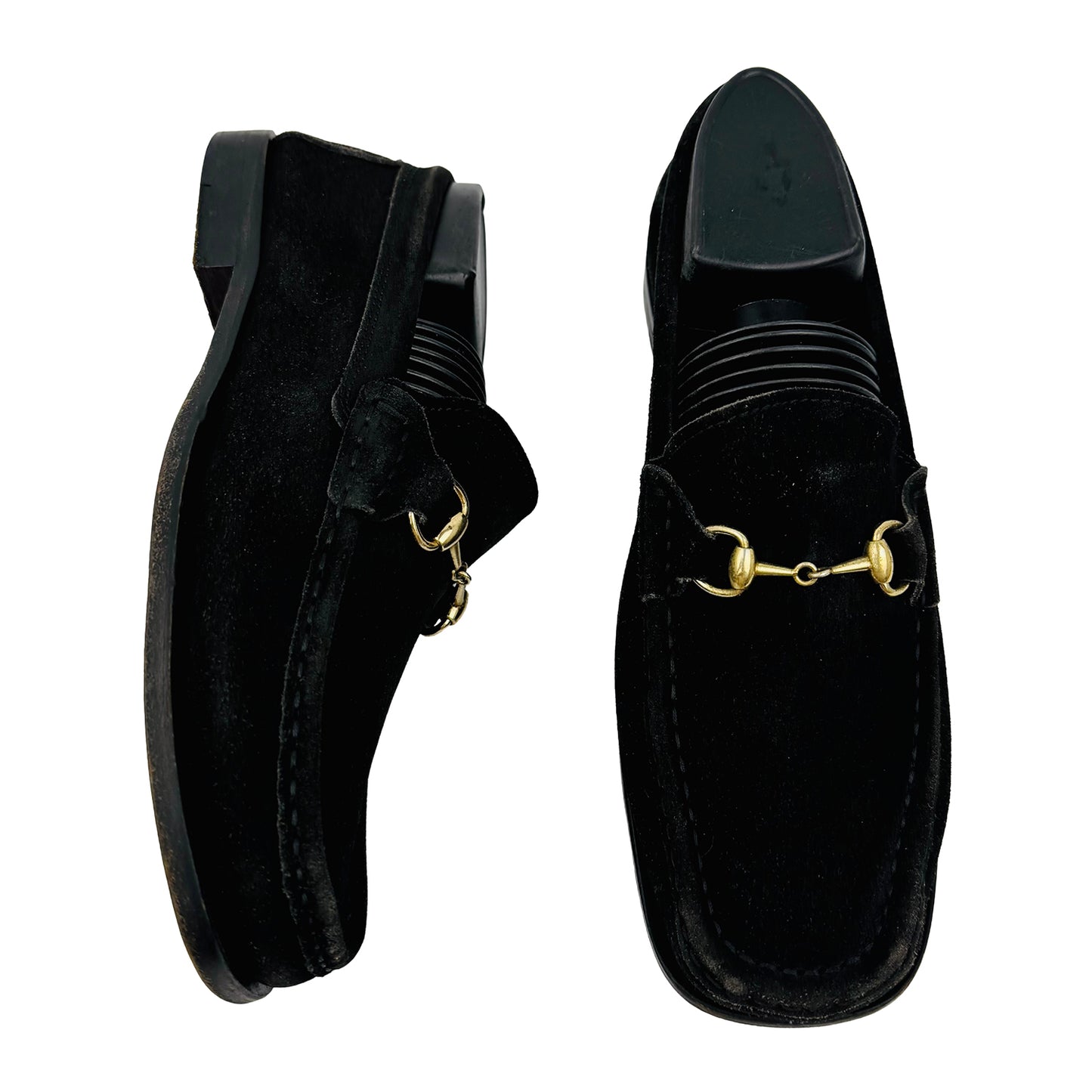 Gucci Women's Black Suede Italian Loafers (Size 36.5) - 100 0474