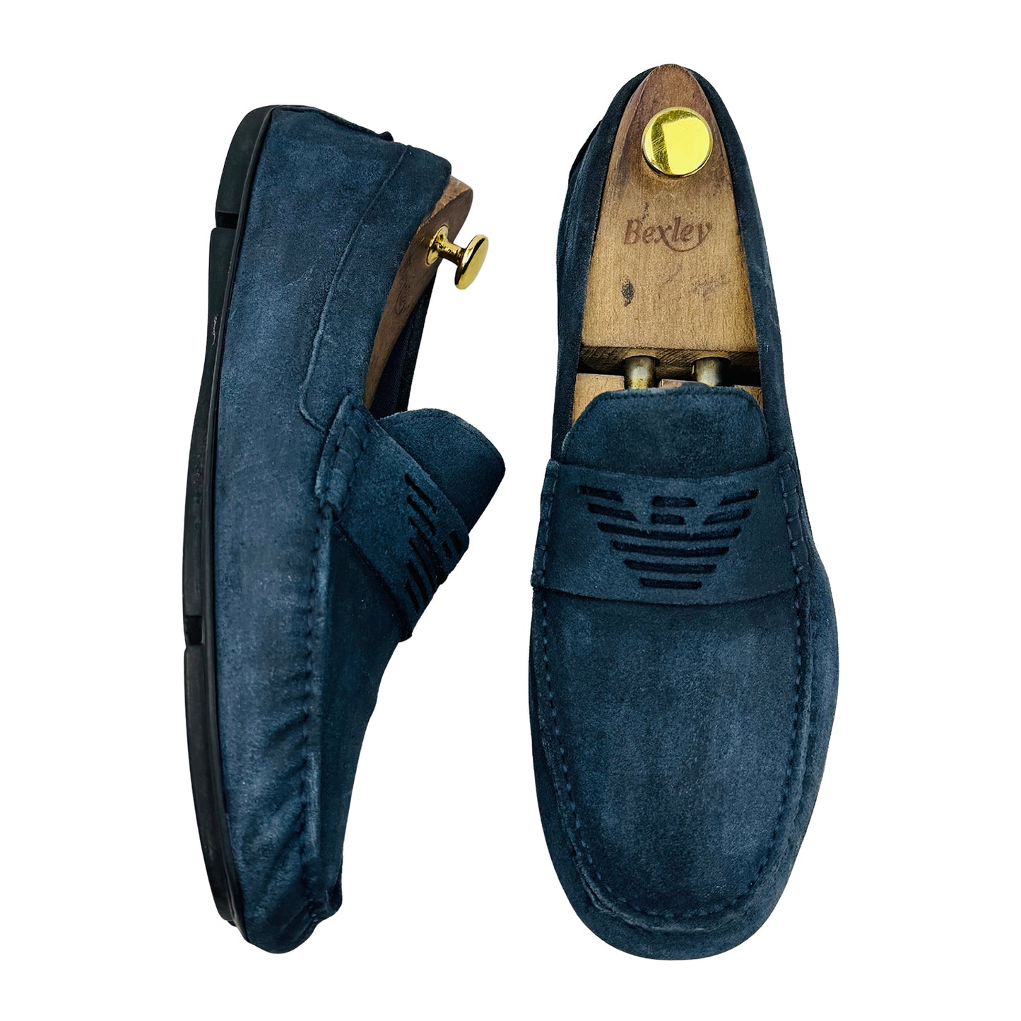 Emporio Armani Navy Blue Loafers (Size 43) - X4B113 XF188