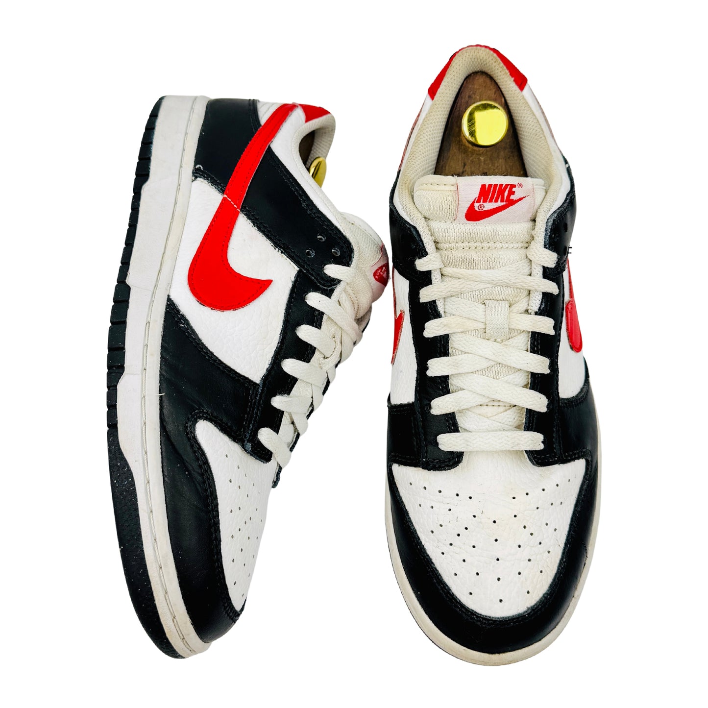 Nike Dunk Low Retro 'Red Swoosh Panda' Sneakers (Size 43) - FB3354-001