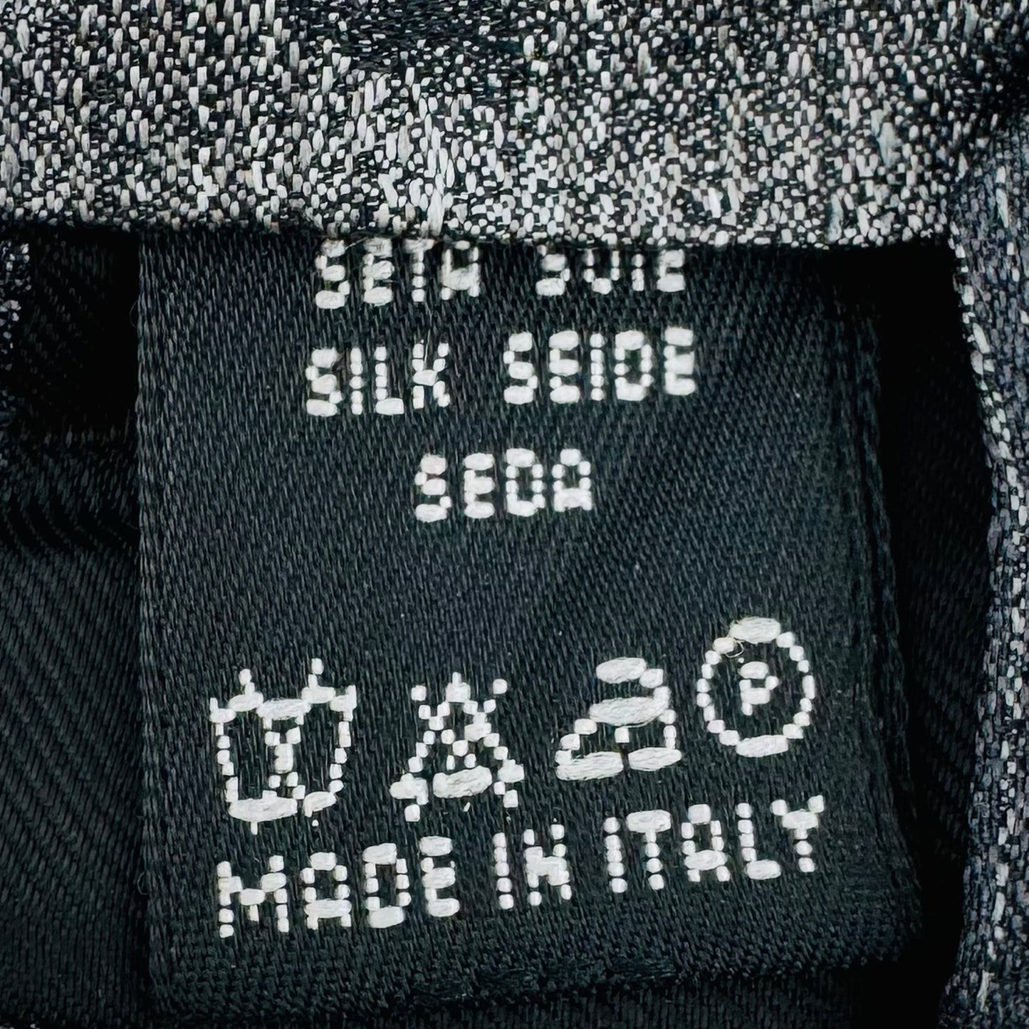 Valentino Grey Black 'Gradient' Tie (Size Regular)