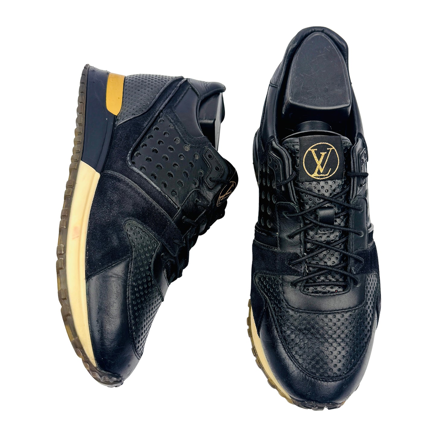Louis Vuitton Run Away Black Sneakers (Size 37/37.5) - GO 0195