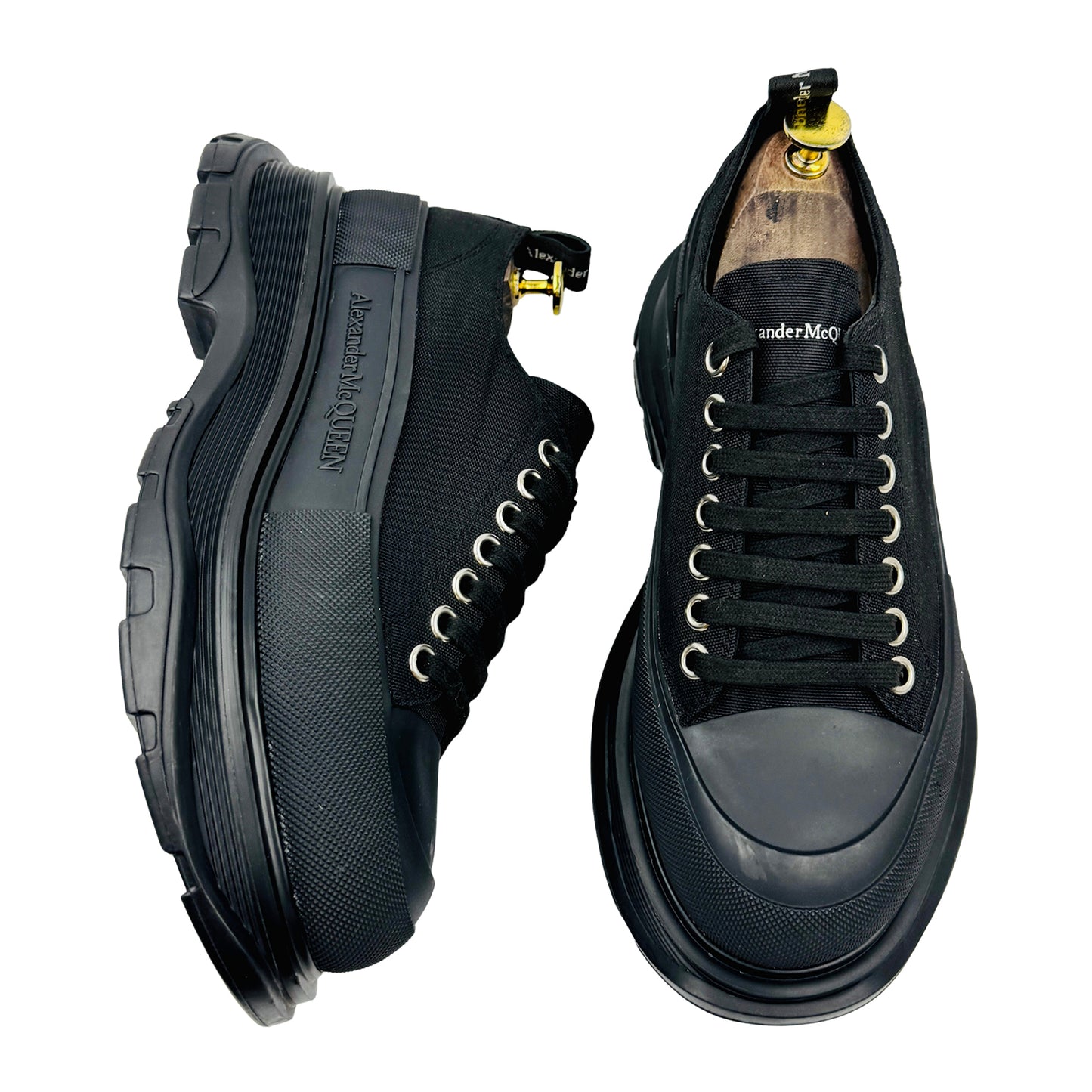 Alexander McQueen Tread Slick Black Shoes (Size 42)