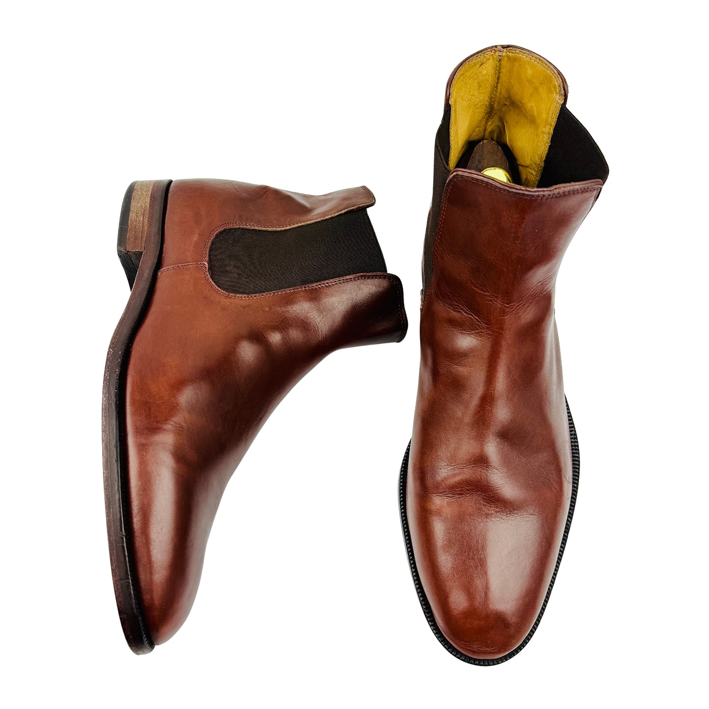 Bally Men's 'Cognac Brown' Chelsea Boots (Size 43.5)