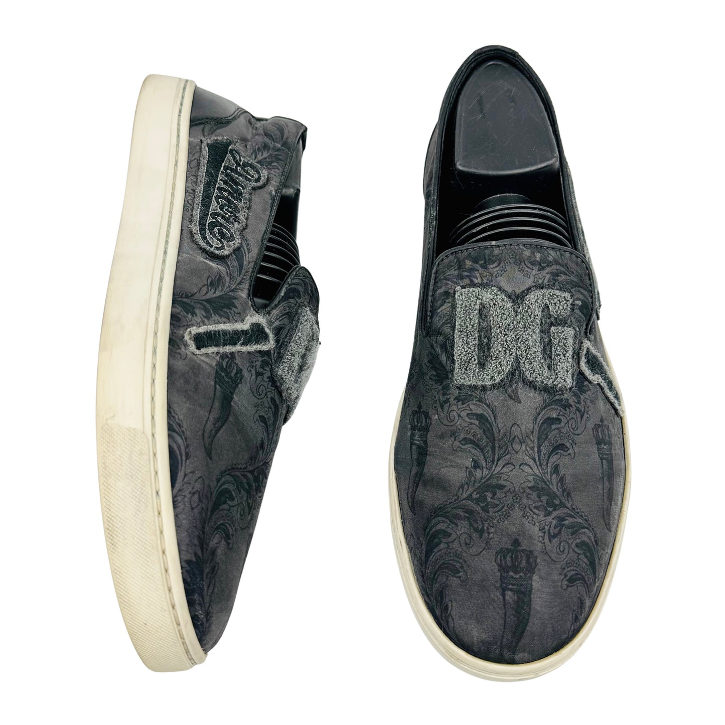 Dolce & Gabbana Men's Black Slip-On Shoes (Size 41)