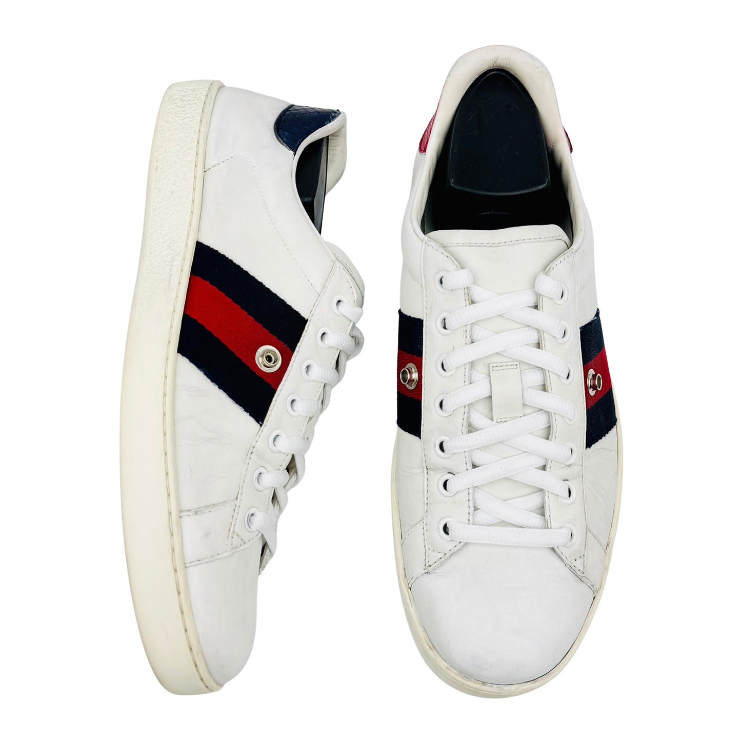 Gucci Ace White Leather Sneakers (Size 42) - 478190