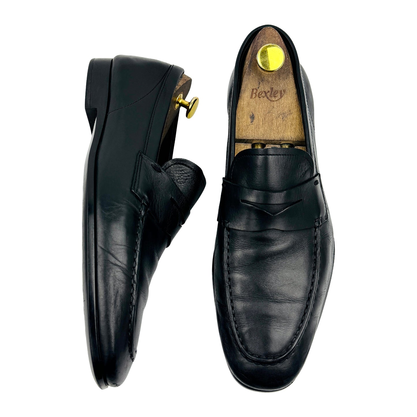 Tod's Black Leather Penny Loafers (Size 42)