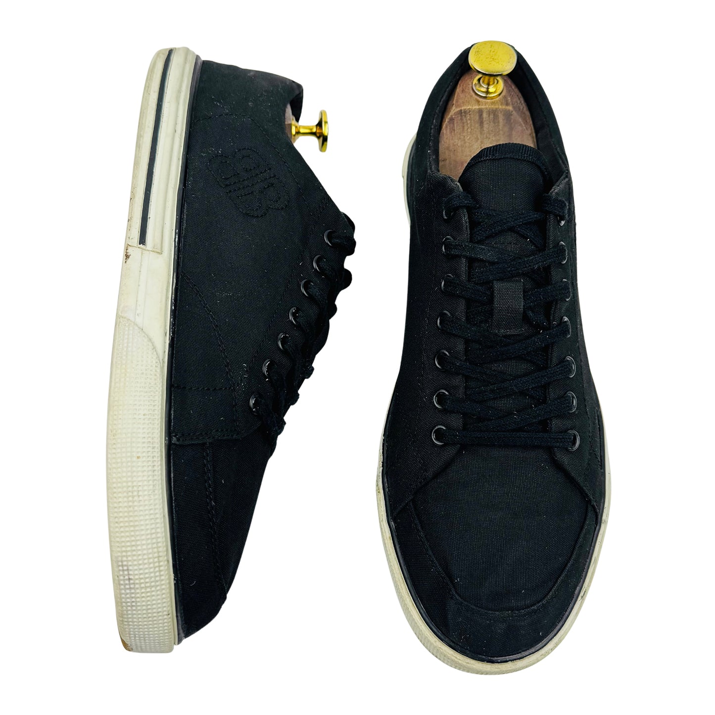 Balenciaga Men's Black Canvas Sneakers (Size 42/42.5)