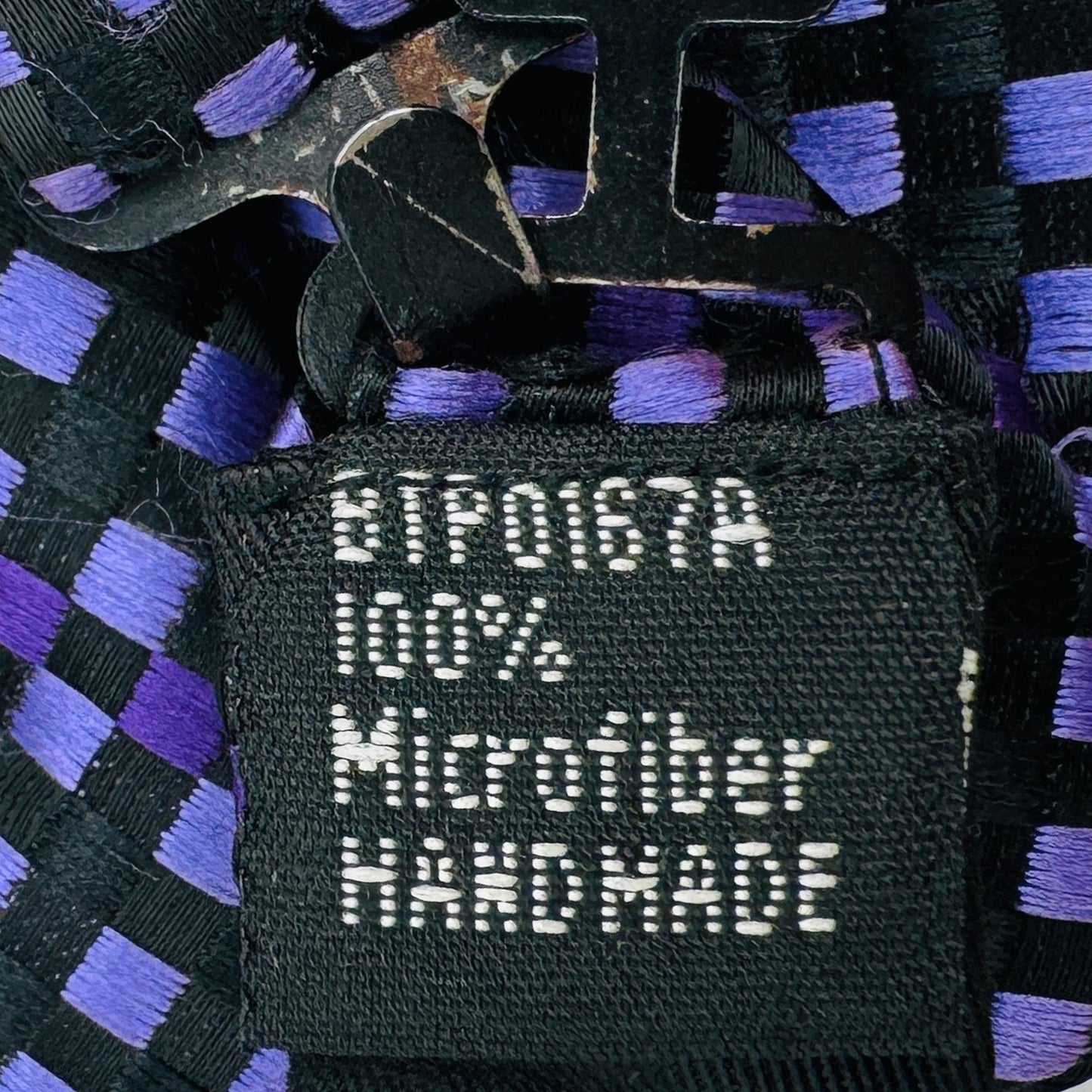 Black 'Checkered Pattern' Bow Tie (Size Regular)