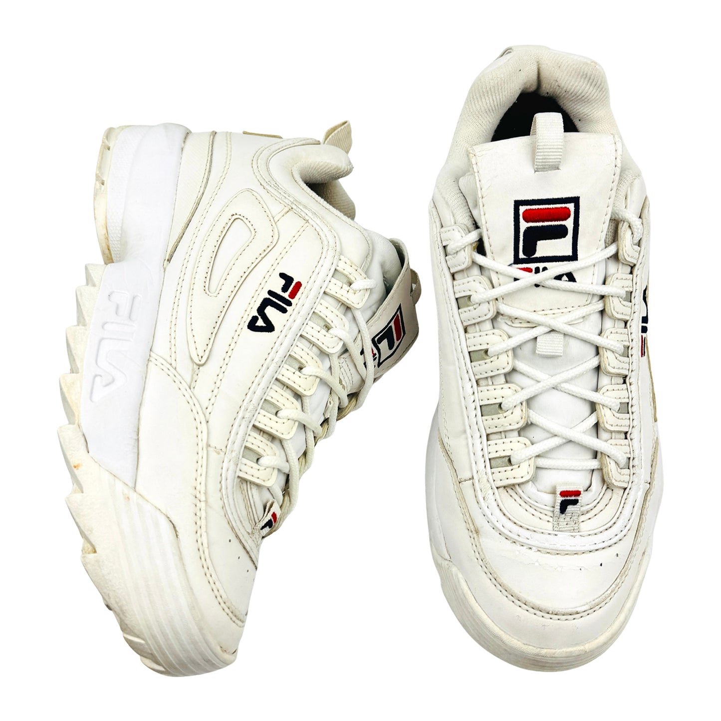FILA Disruptor II White Shoes (Size 41) - FW01655-111