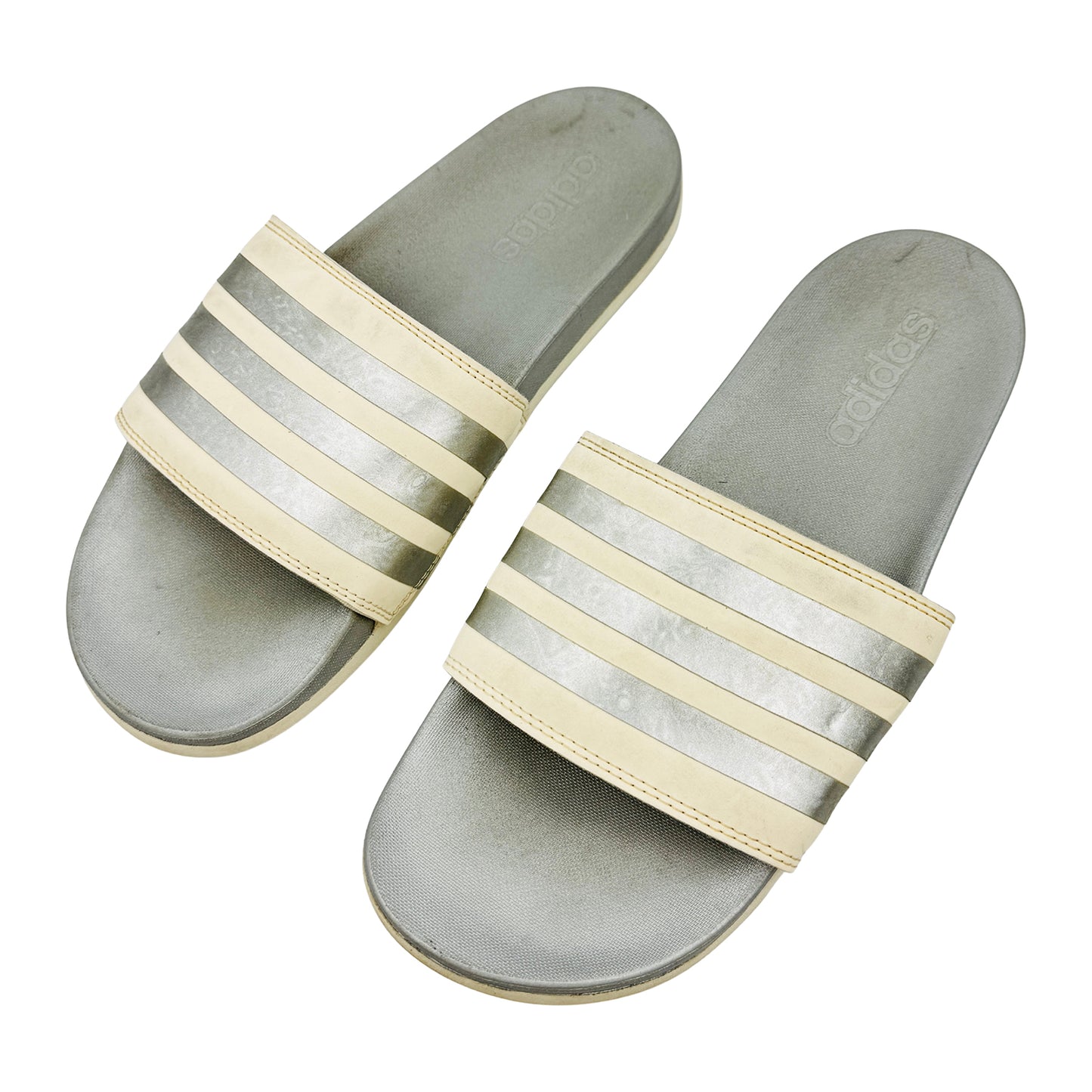 Adidas Adilette Comfort 'Chalk White' Slides (Size 42) - GW8746