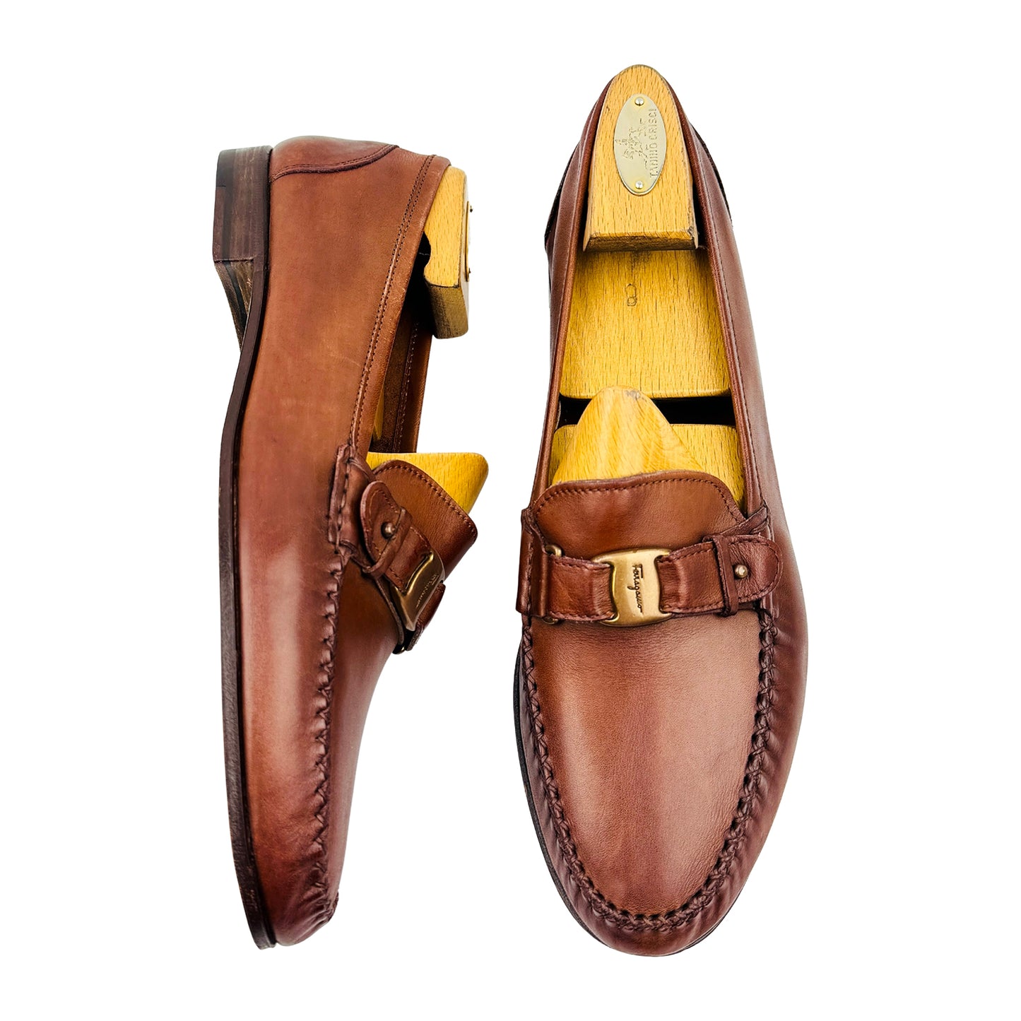 Salvatore Ferragamo Men's Brown Loafers (Size 42.5)