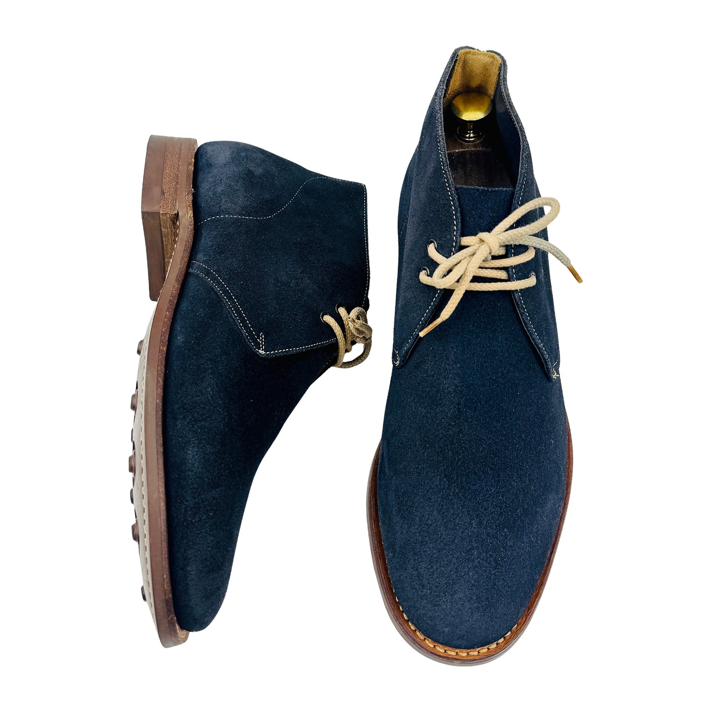 Church's Sahara Navy Blue Dainite Sole Chukka Boots (Size 42)