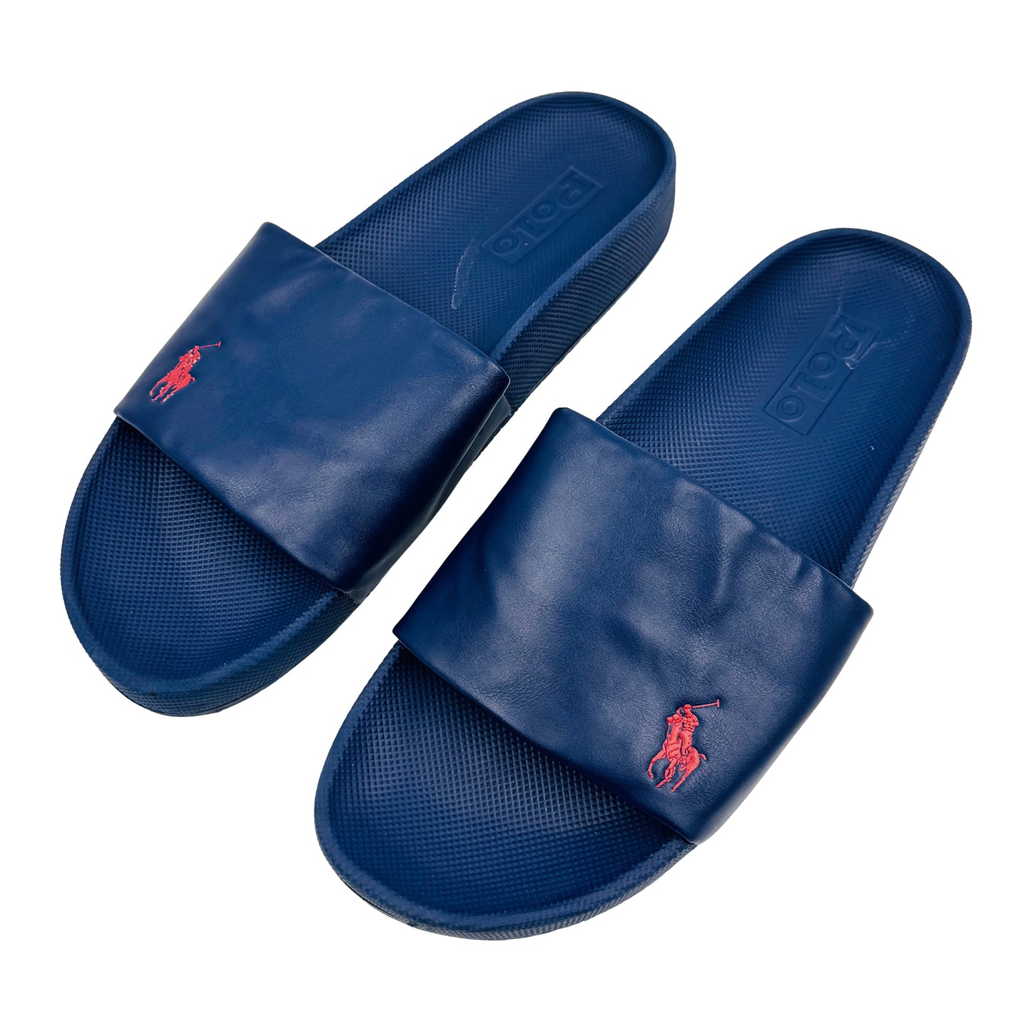 Ralph Lauren Polo Cayson Navy Blue Slides (Size 45)