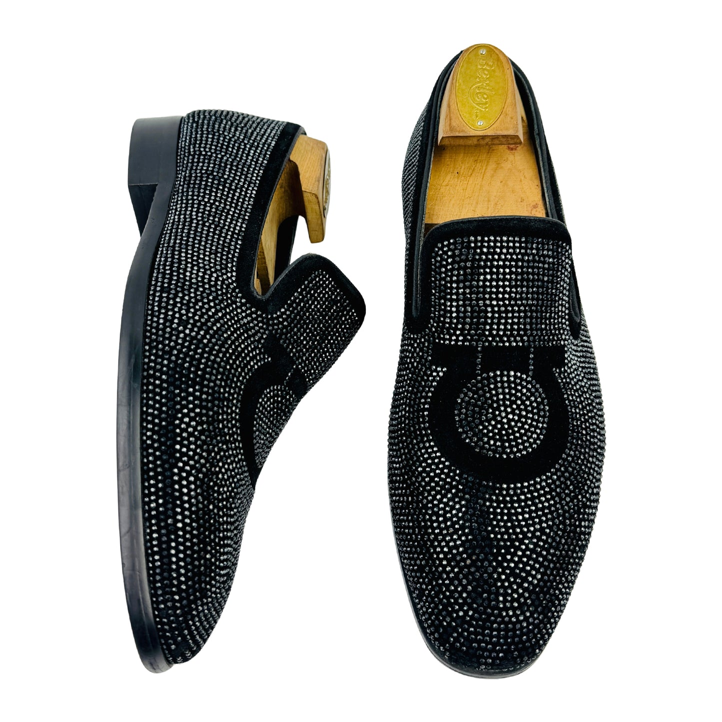 Salvatore Ferragamo Crystal Embellished Loafers (Size 39.5/40)