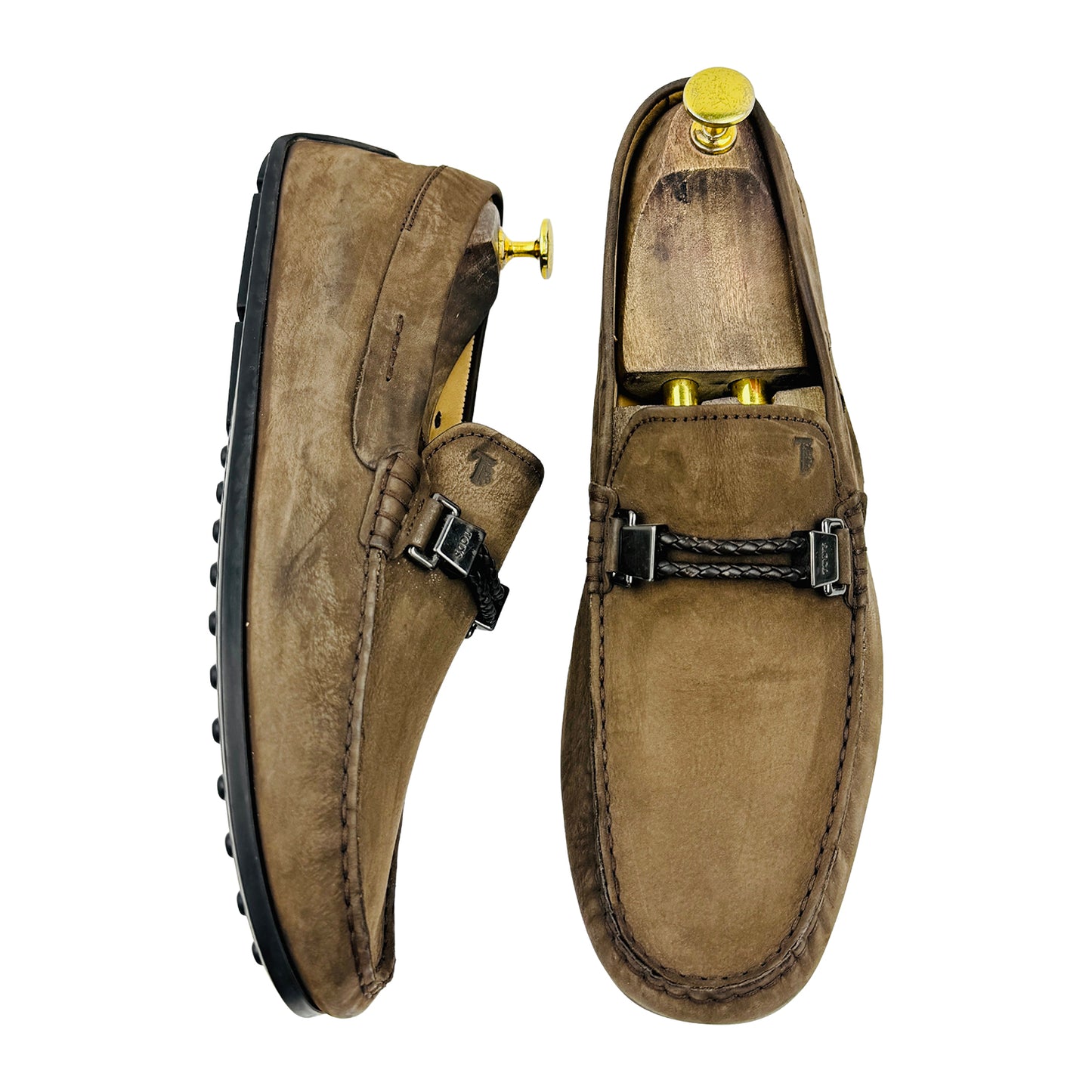 Tod's Men's Brown Suede Driving Loafers (Size 43)