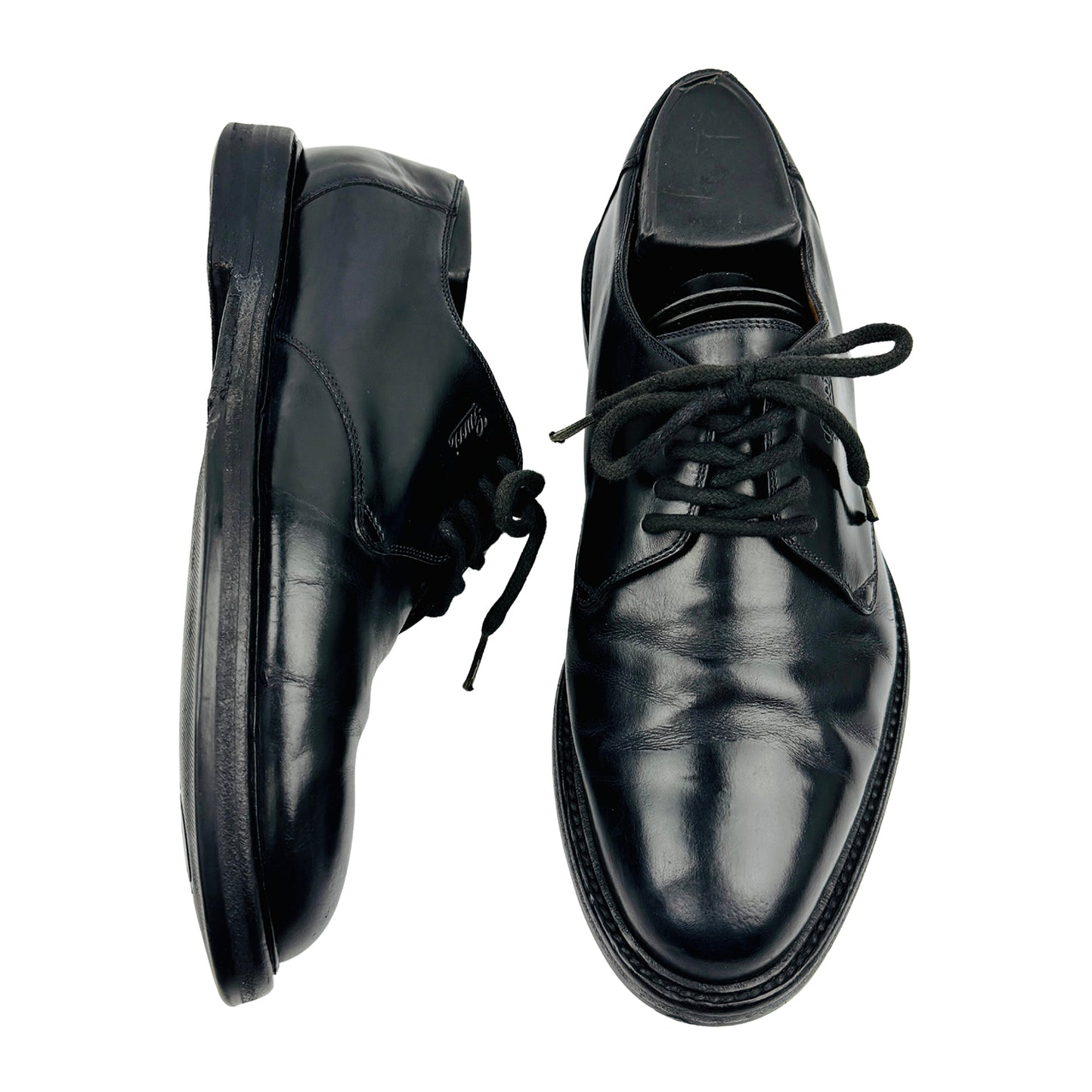 Gucci Men's Black Leather Oxford Shoes (Size 41)