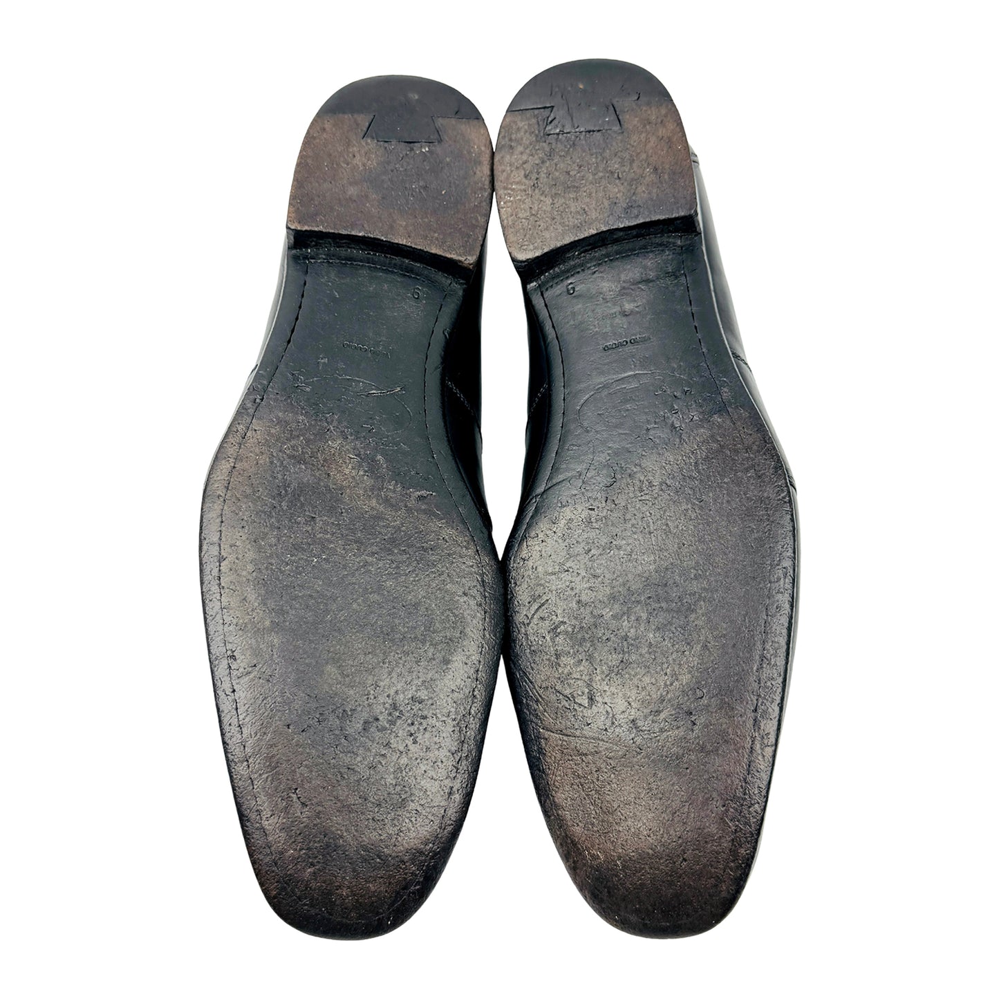 Prada Men's Black Penny Loafers (Size 43/43.5)