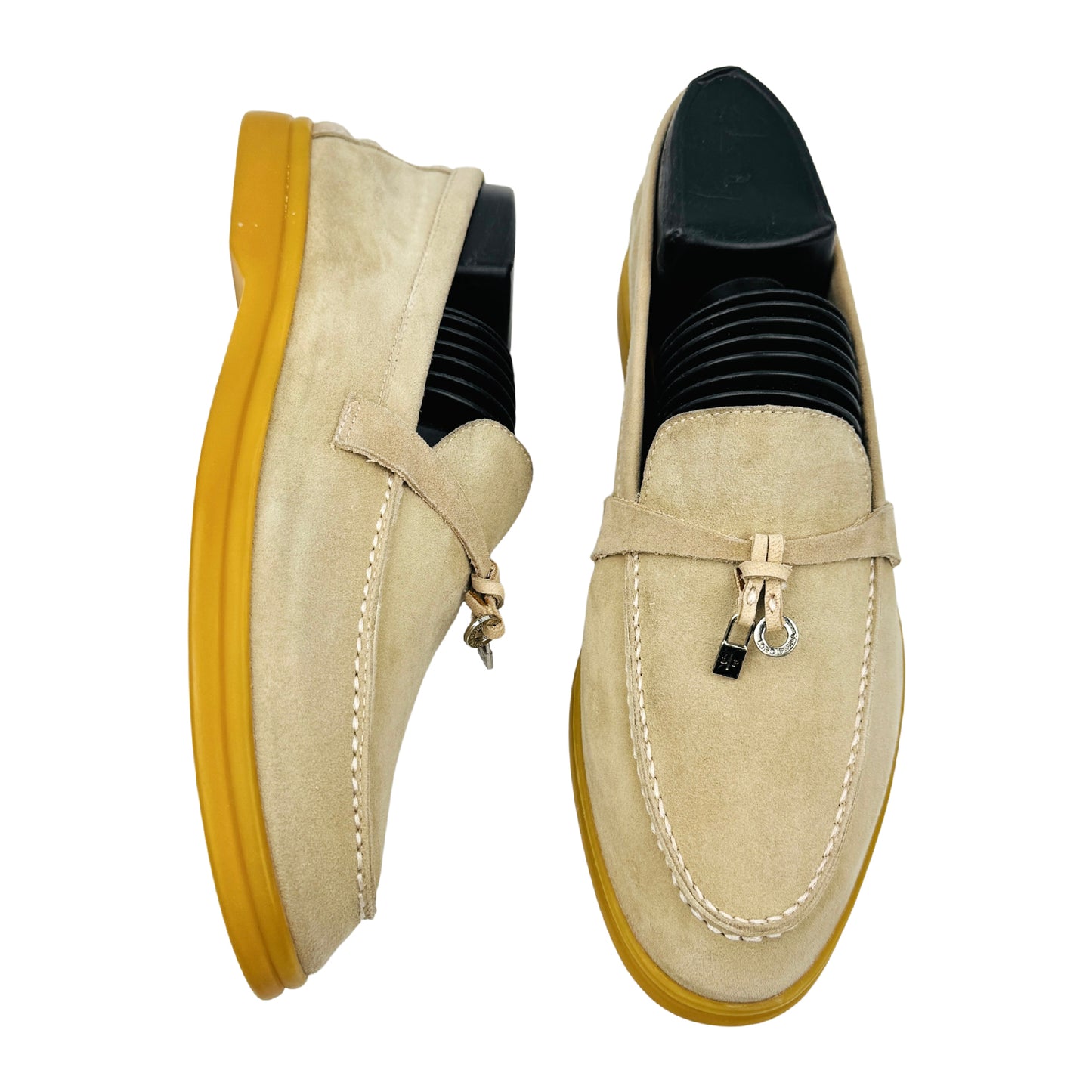 Loro Piana Summer Charms Walk Beige Loafers (Size 39) - L 53762