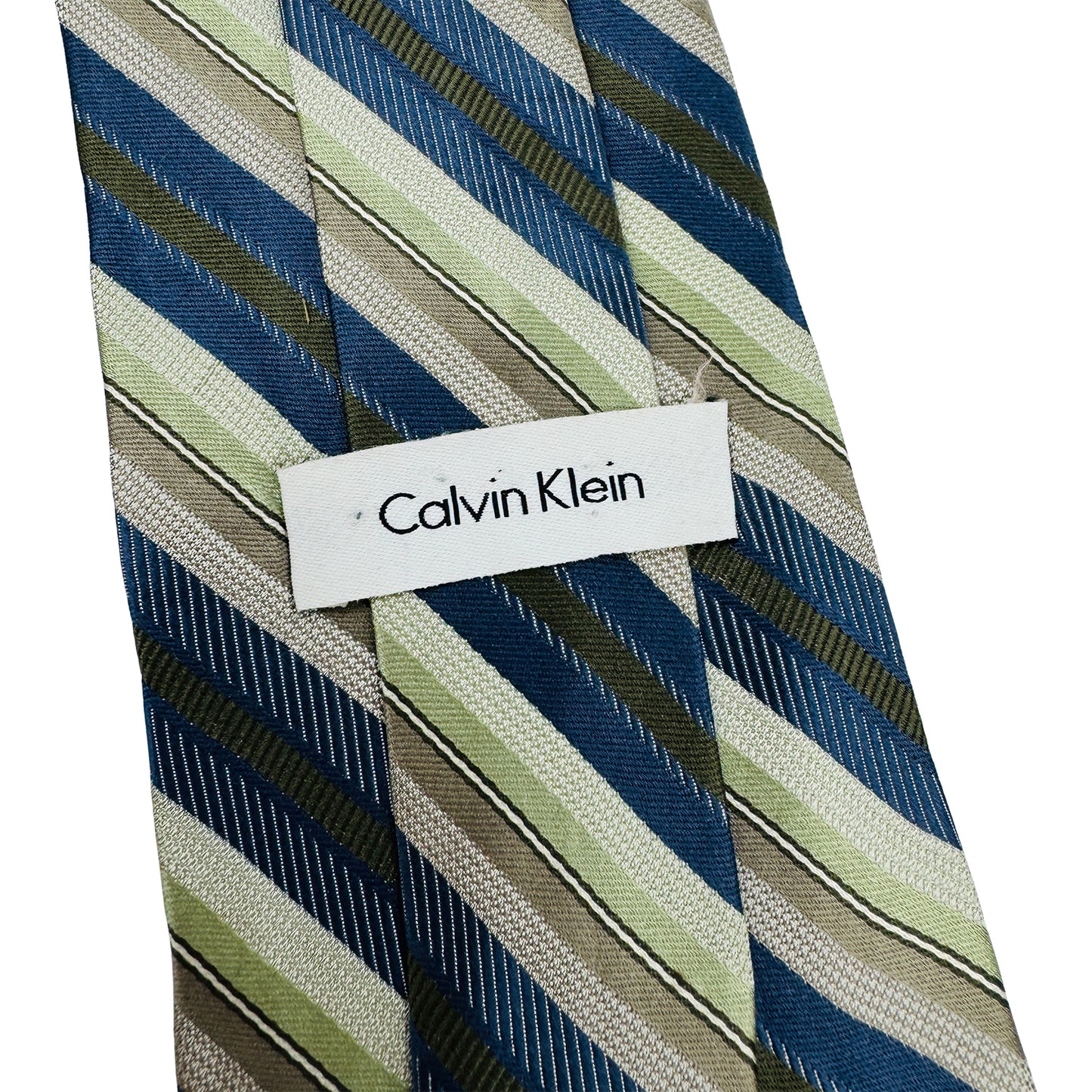 Calvin Klein Blue 'Diagonal Stripes' Tie (Size Regular)