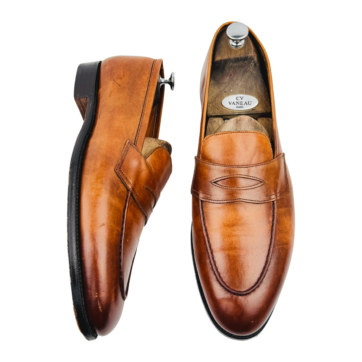Stuart’s Choice Men's Leather Penny Loafers (Size 45/45.5)