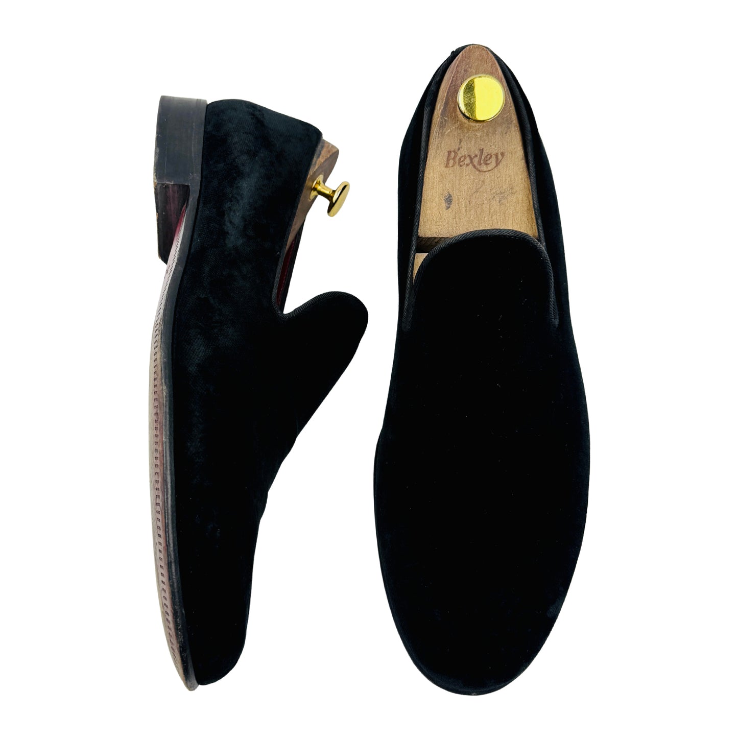 Dolce & Gabbana Men's Black Velvet Shoes (Size 44)