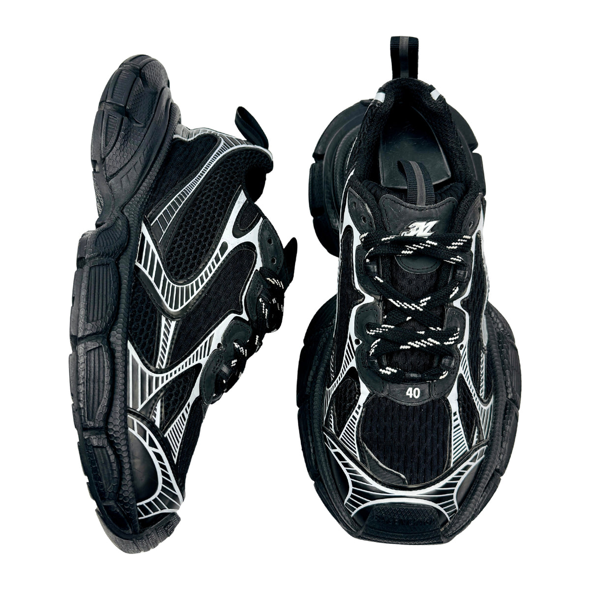 Balenciaga 3XL 'Black Silver' Sneakers (Size 40) - 734734
