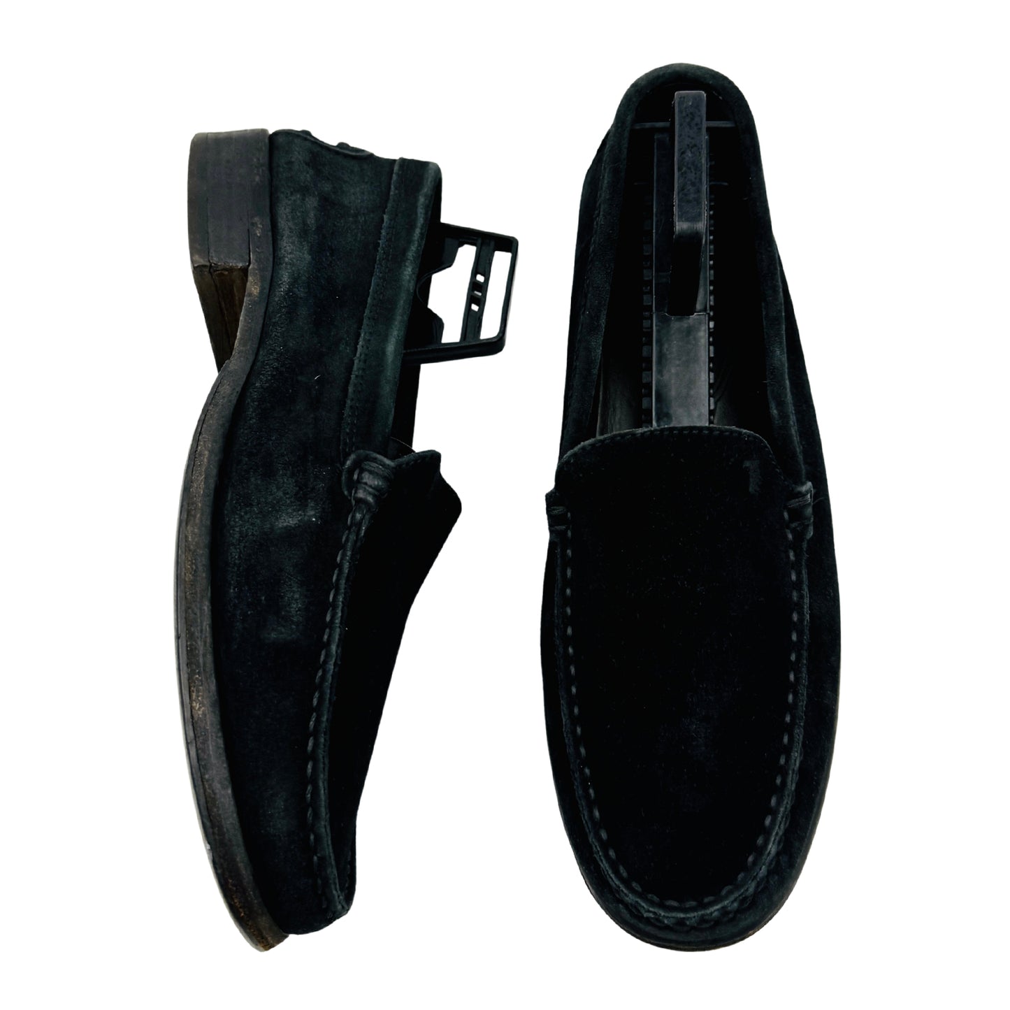 Tod's Black Suede Heeled Loafers (Size 36.5)