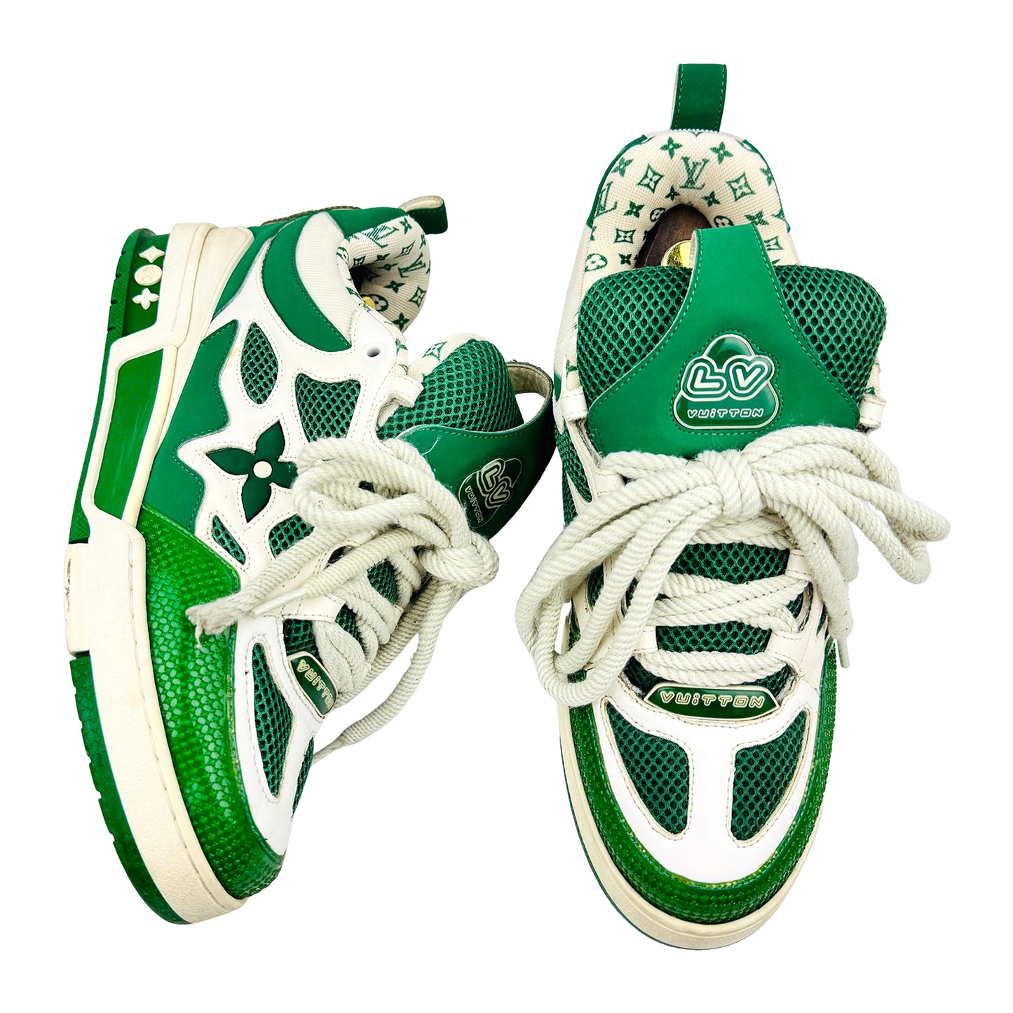 Louis Vuitton LV Skate 'Green White' Sneakers (Size 43) - 1AC520