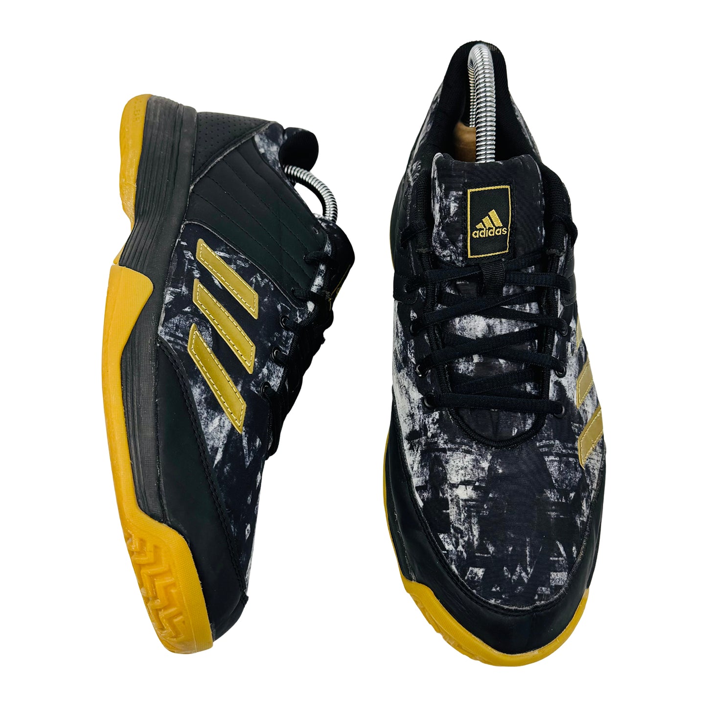 Adidas Ligra 5  Black Gold Sneakers (Size 44) - BY2572